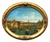Canella, Giuseppe (attr., 1788 Verona - 1847 Florenz) "Florenz"; Blick auf den Arno; im