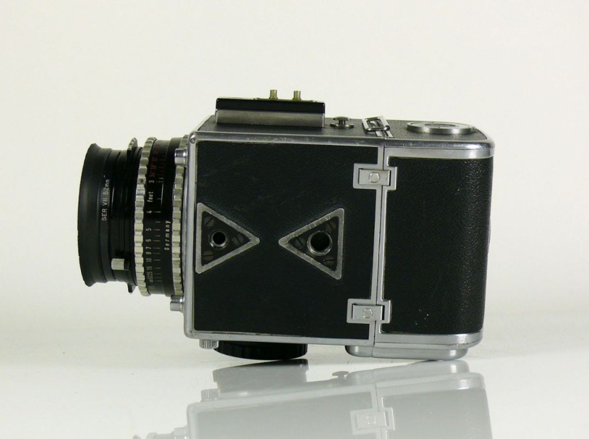 Hasselblad-Kamera Carl Zeiss-Objektiv Nr. 1204620; auf Gehäuse bezeichnet: 1000f; Funktion nicht - Bild 7 aus 7