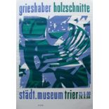 Grieshaber, HAP (1909 Rot an der Rot - 1981 Reutlingen) "Sphinx"; Farbholzschnitt in lila und grün