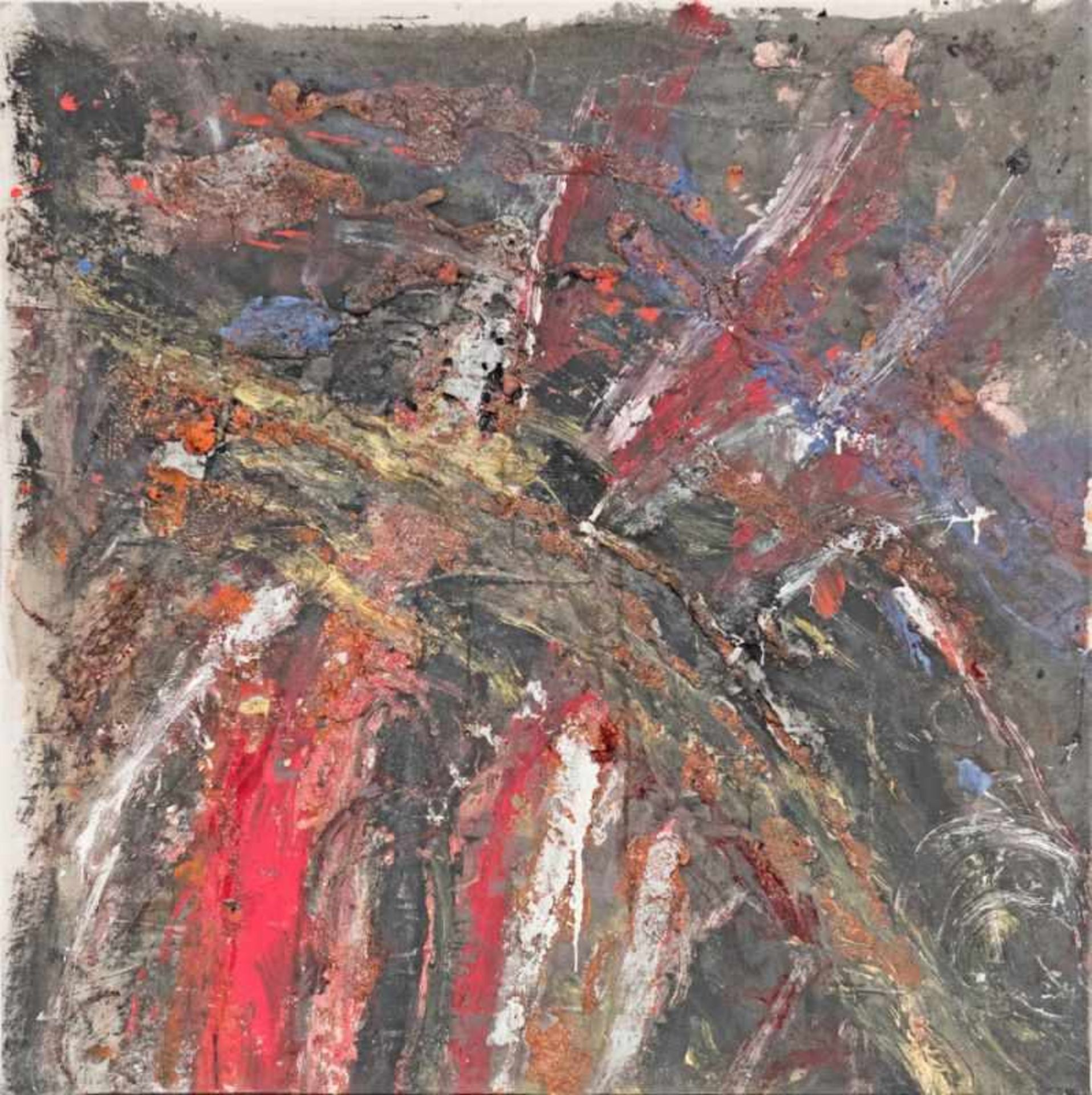 RUDOLF POLANSZKY (1951 WIEN) o. T., 1983 Öl auf Leinwand, 90,5 x 89,3 cm Signatur Rückseite