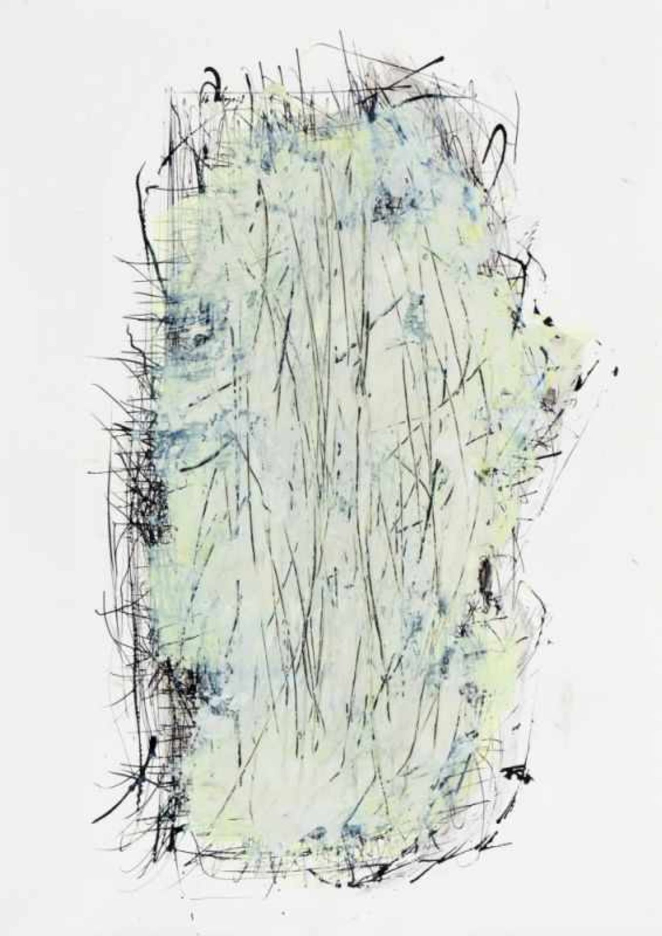 DRAGO PRELOG * (1939 CILLI) Kratzkopf, 1999 Acryl und Tusche auf Papier, 58,8 x 41,9 cm gerahmt, Maß
