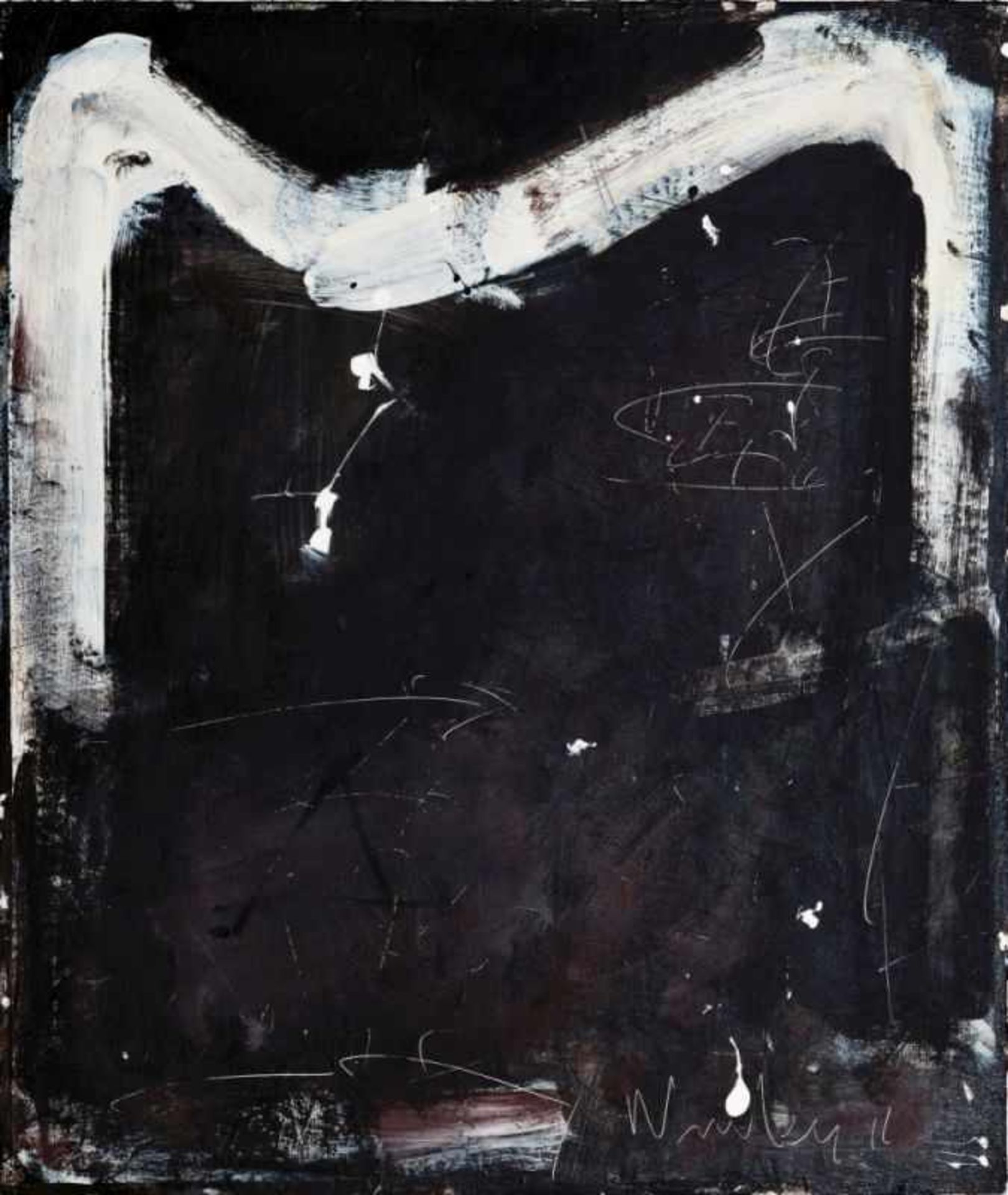 JOSEF WINKLER (1925 WIEN) o. T., 2011 Acryl auf Platte, 60 x 50 cm gerahmt, Maß mit Rahmen: 65 x