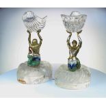 Pair of Rock Crystal Mermaids