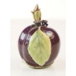 Fine Porcelain Scent Bottle in the form of a Plum