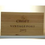 Croft Vintage Port 2003 12 bts OWC