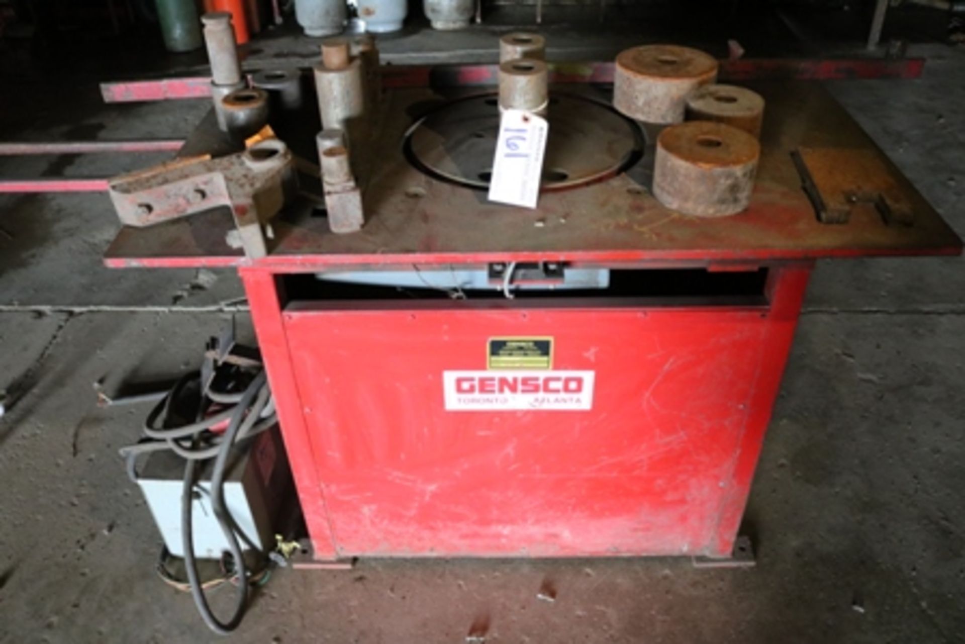 Gensco LRB40 rebar bender sn 11501 with dies