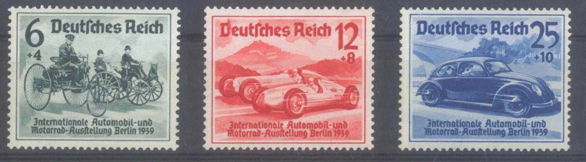 III. REICH 1939, I.A.A. BerlinMichelnummern 686 bis 688, postfrisch Luxus, Katalogwert110,- Euro