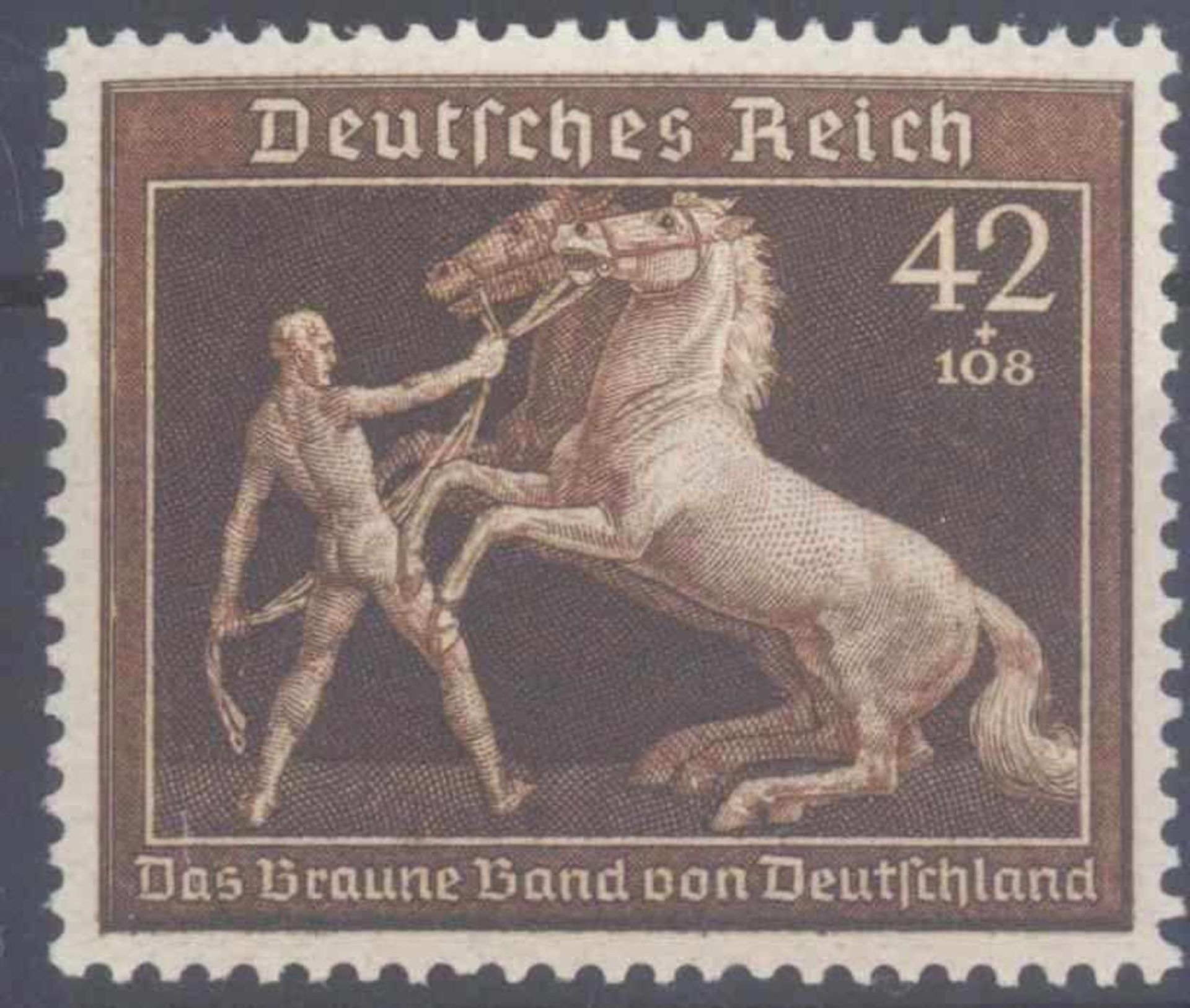 III. REICH 1939, Braunes BandMichelnummer 699, postfrisch Luxus, Katalogwert 80,- Euro