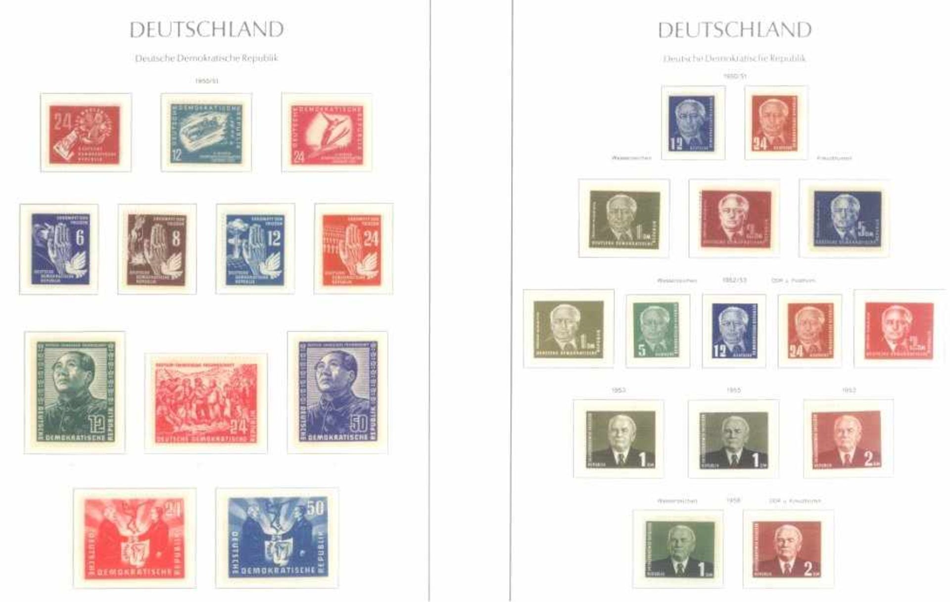 DDR 1949-1990, komplette postfrische Sammlung, günstig!!in 3 blauen Leuchtturm Klemmbindern mitSF- - Image 4 of 10