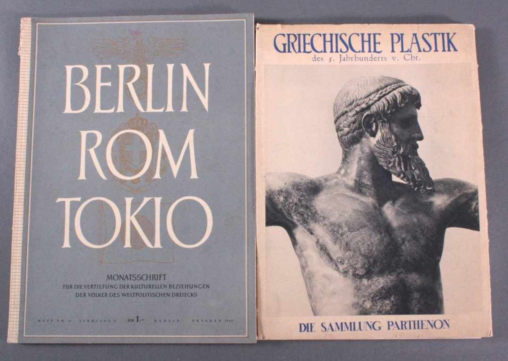 Monatsschrift und Kunstmappe1 Monatsschrift BERLIN ROM TOKYO, Oktober 1940.Die Sammlung Parthenon,