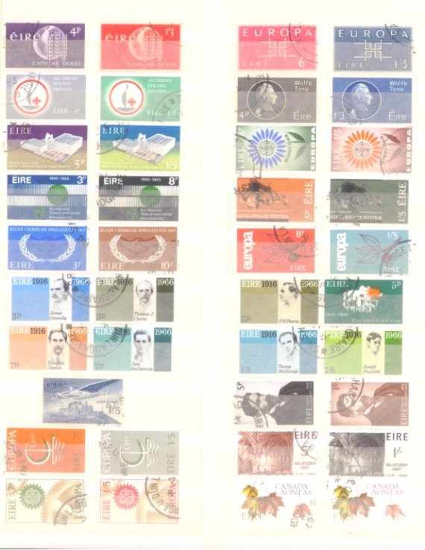 IRLAND 1963-1971,mit 262 X Ab!, Katalogwert 240,- Eurosaubere gestempelte Sammlung auf