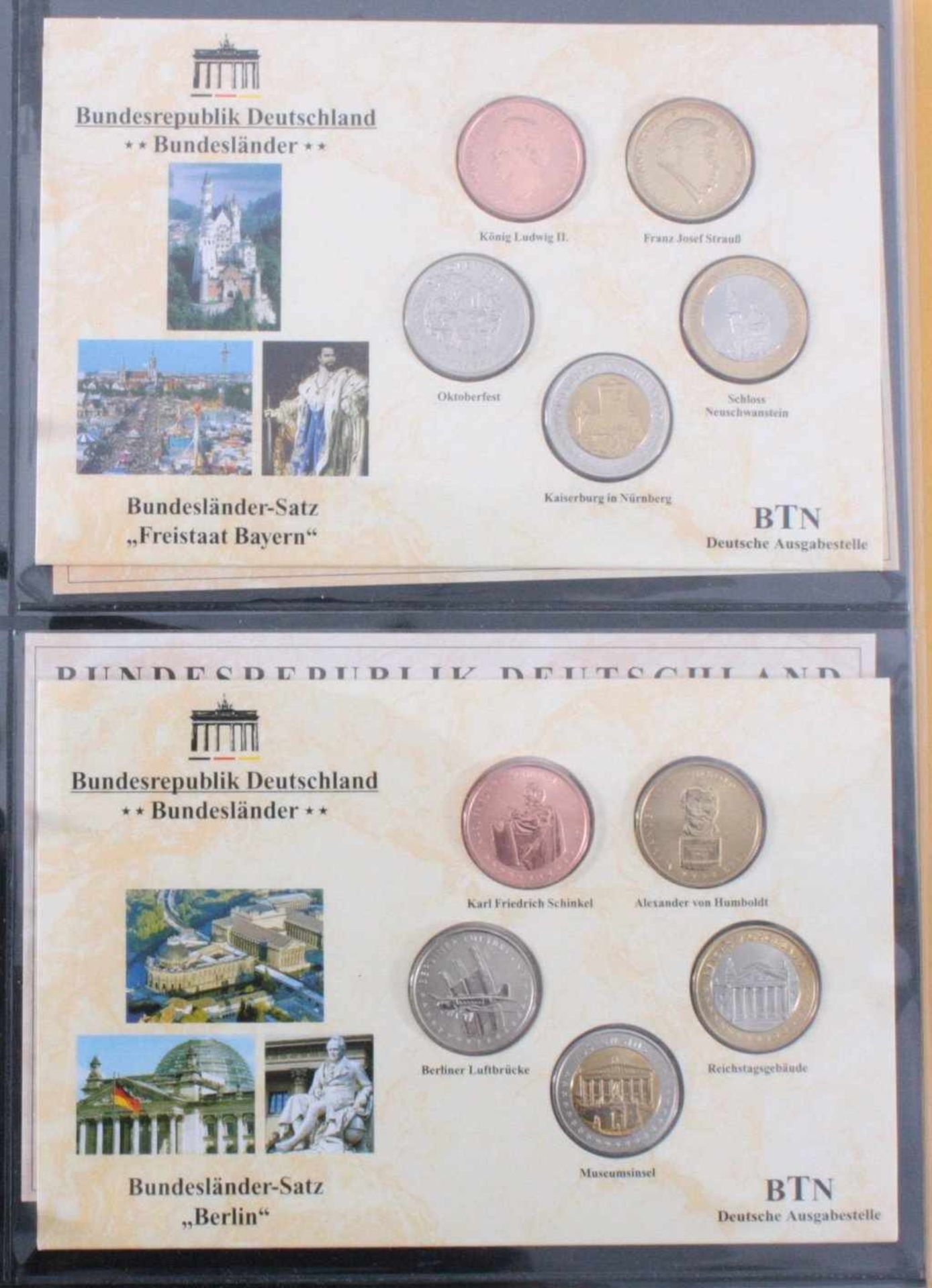 Medaillen Bundesländer, hoher NeupreisInsgesamt 80 Medaillen mit Thema Bundesländer, jeweils - Bild 3 aus 4