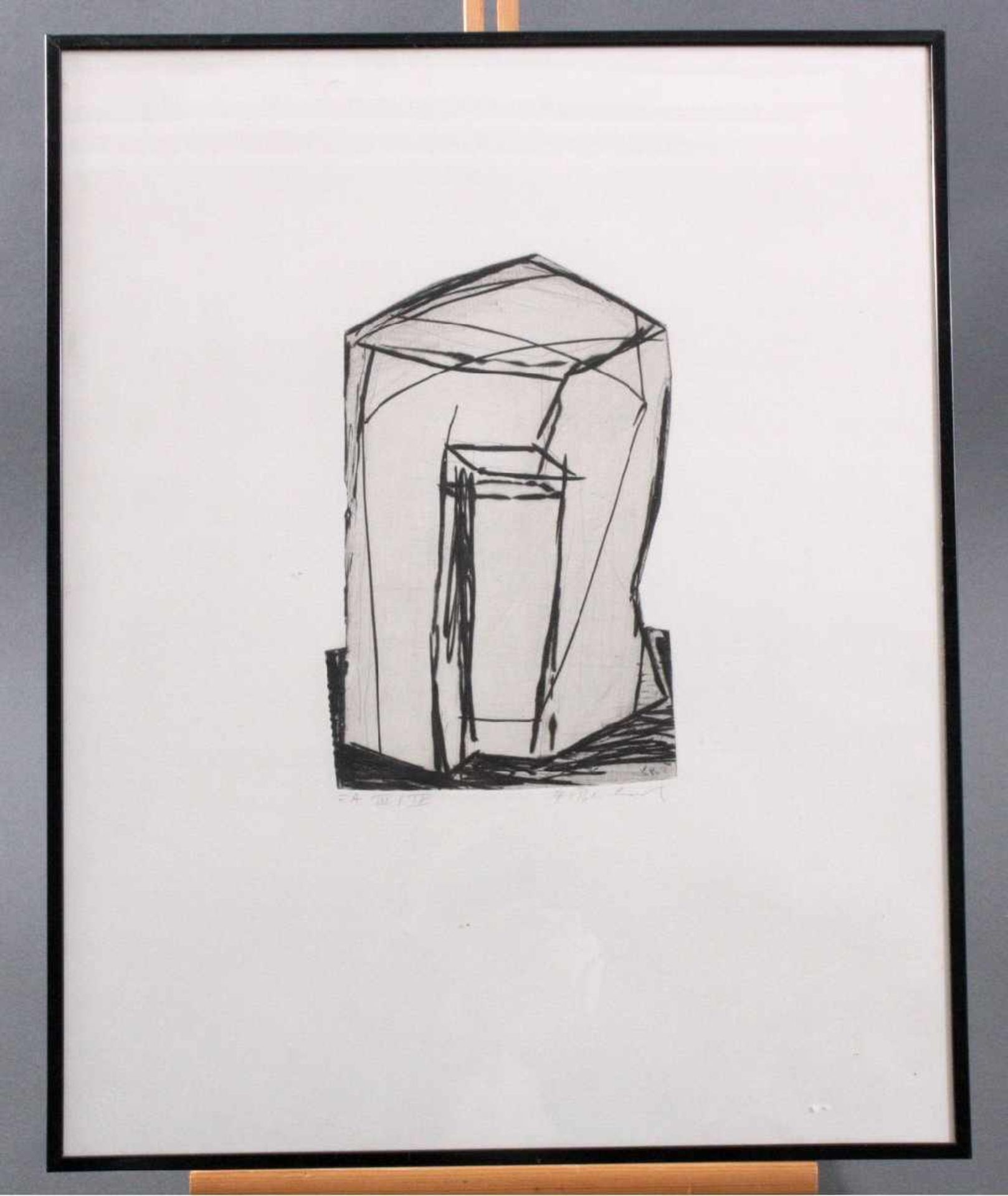 Franz Bernhard (1934-2013)Lithographie, mit Bleistift signiert und nummeriert, hinterGlas gerahmt,