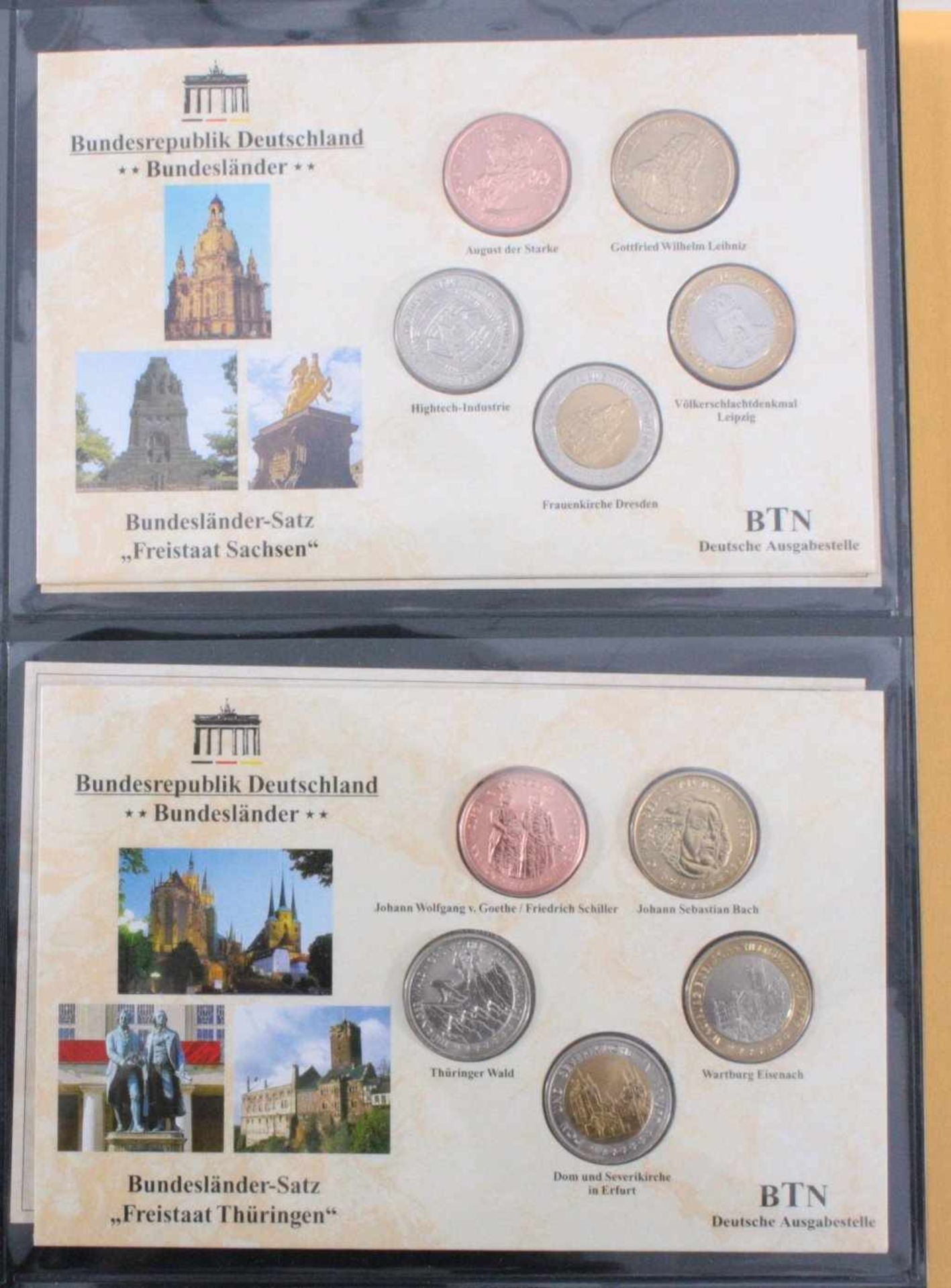 Medaillen Bundesländer, hoher NeupreisInsgesamt 80 Medaillen mit Thema Bundesländer, jeweils - Bild 2 aus 4