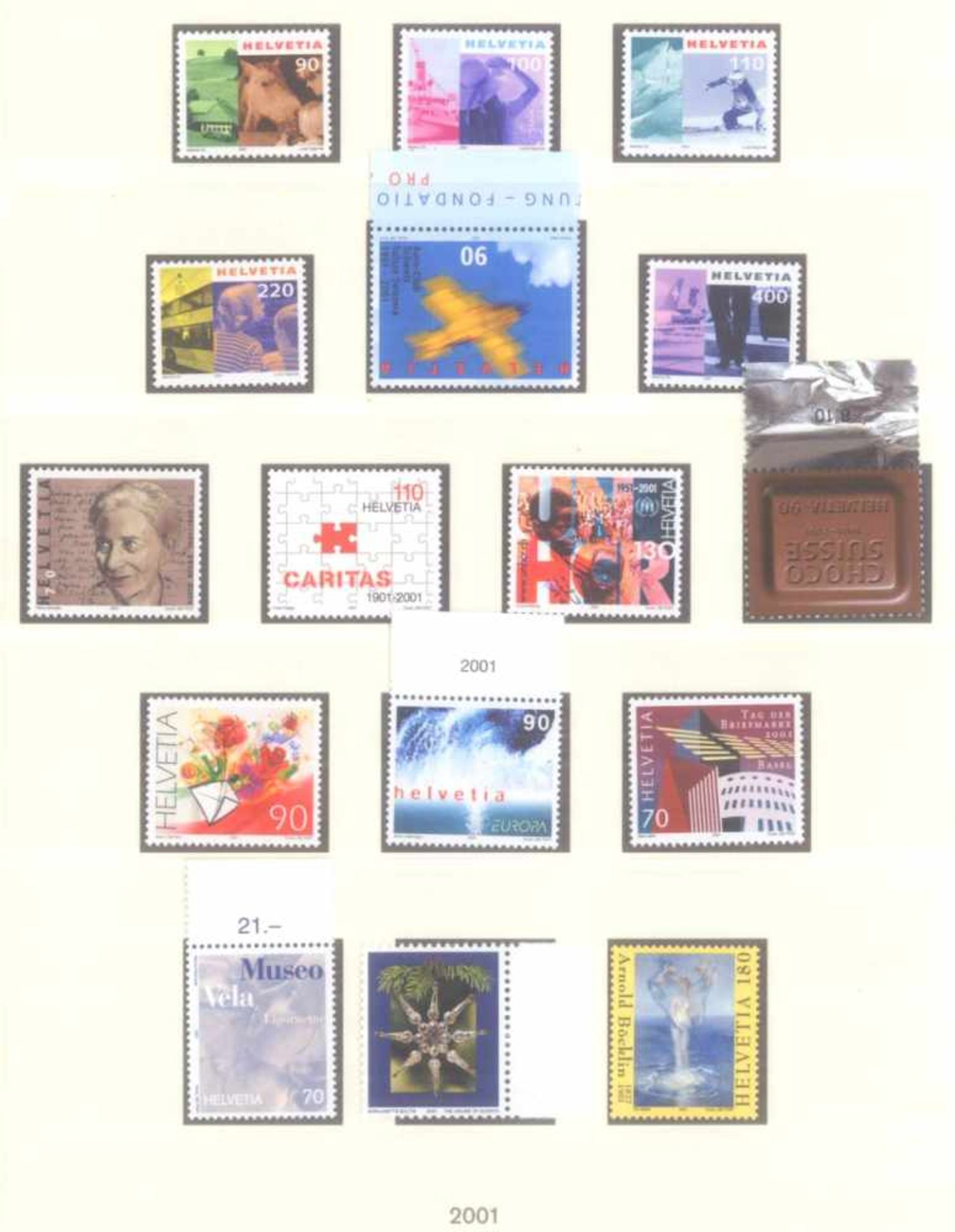 SCHWEIZ 1991-2003; mit 416,- SCHWEIZER FRANKEN NOMINALE!postfrische, komplette Sammlung - nach den - Bild 7 aus 8