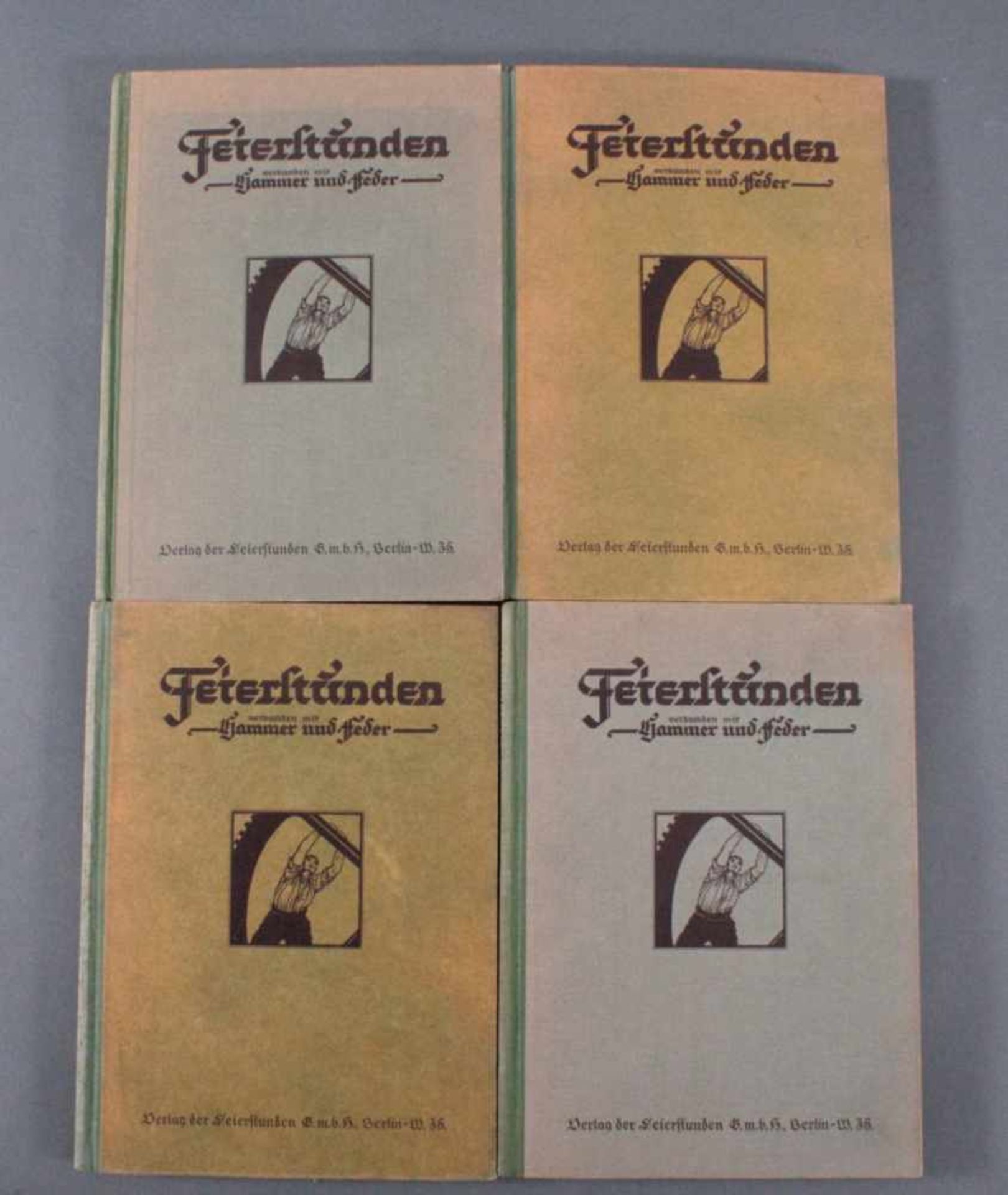 2 Jahrgänge Feierstunden verbunden mit Hammer und FederJahrgang 38 und 39, 1929/1930, jeweils