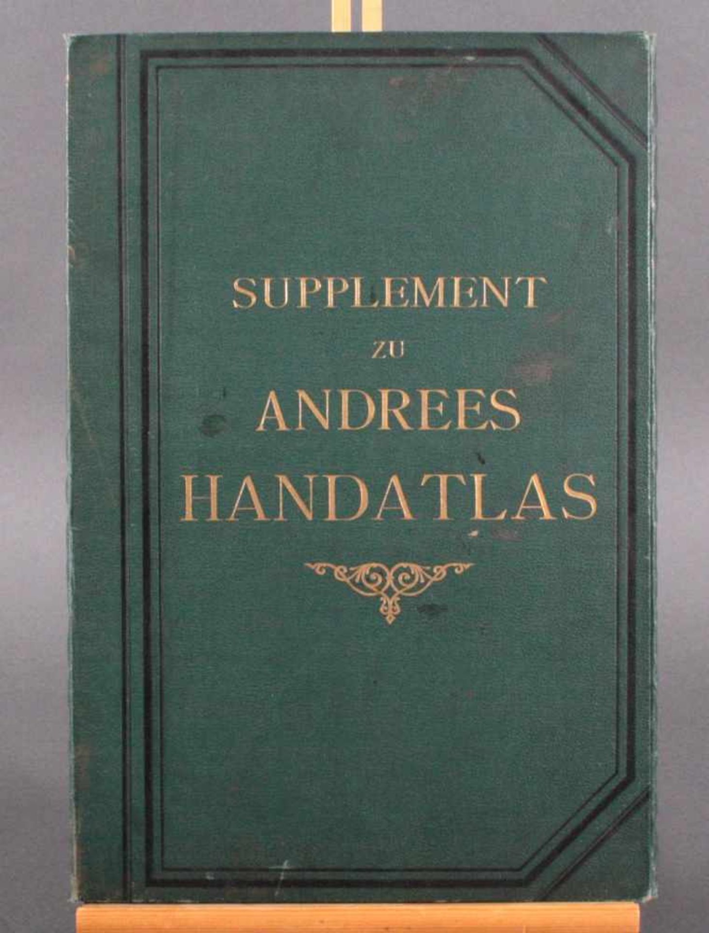 Supplement zu Andrees Handatlas, 1887Mappe mit 34 ergänzenden Kartenblättern, dabei