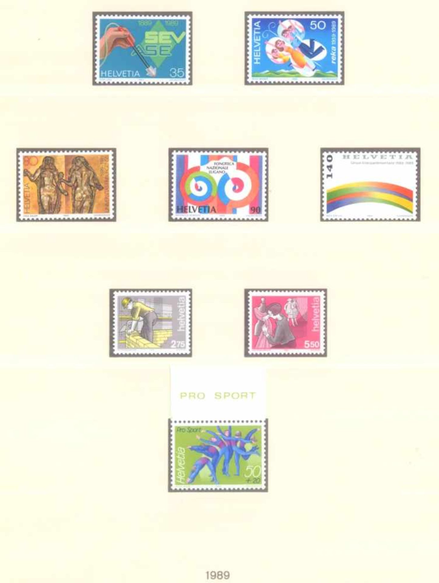SCHWEIZ 1979-1990; mit 248,- SCHWEIZER FRANKEN NOMINALE!postfrische, komplette Sammlung - nach den - Bild 5 aus 6