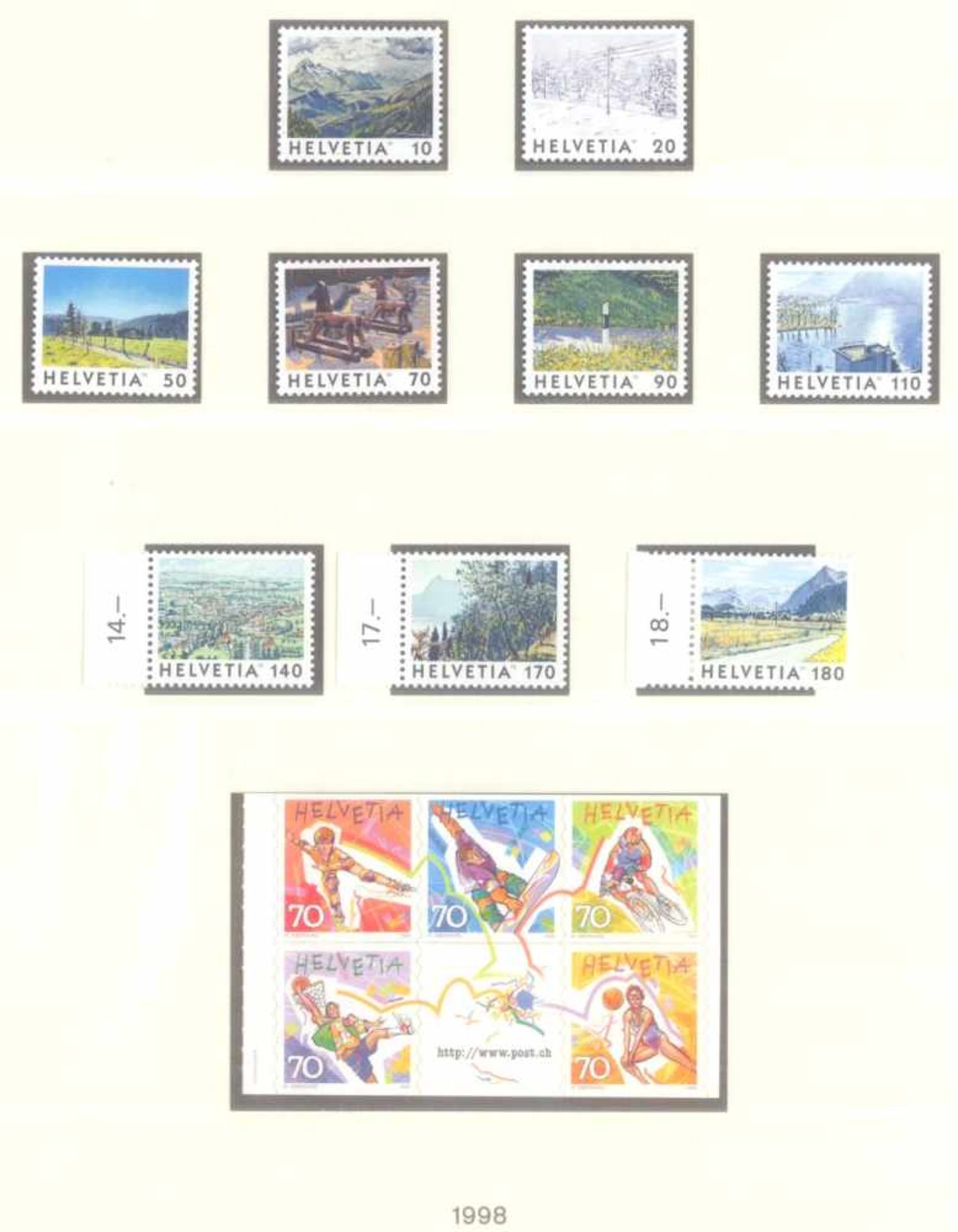 SCHWEIZ 1991-2003; mit 416,- SCHWEIZER FRANKEN NOMINALE!postfrische, komplette Sammlung - nach den - Bild 4 aus 8