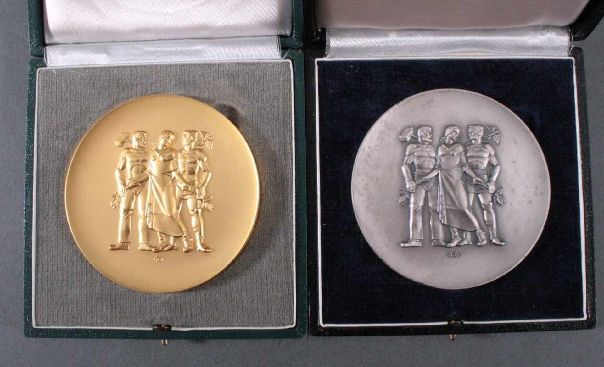 2 Medaillen, Rheinland-Pfalz, Heinrich MoshageFür langjährige Mitarbeit im Dienste der
