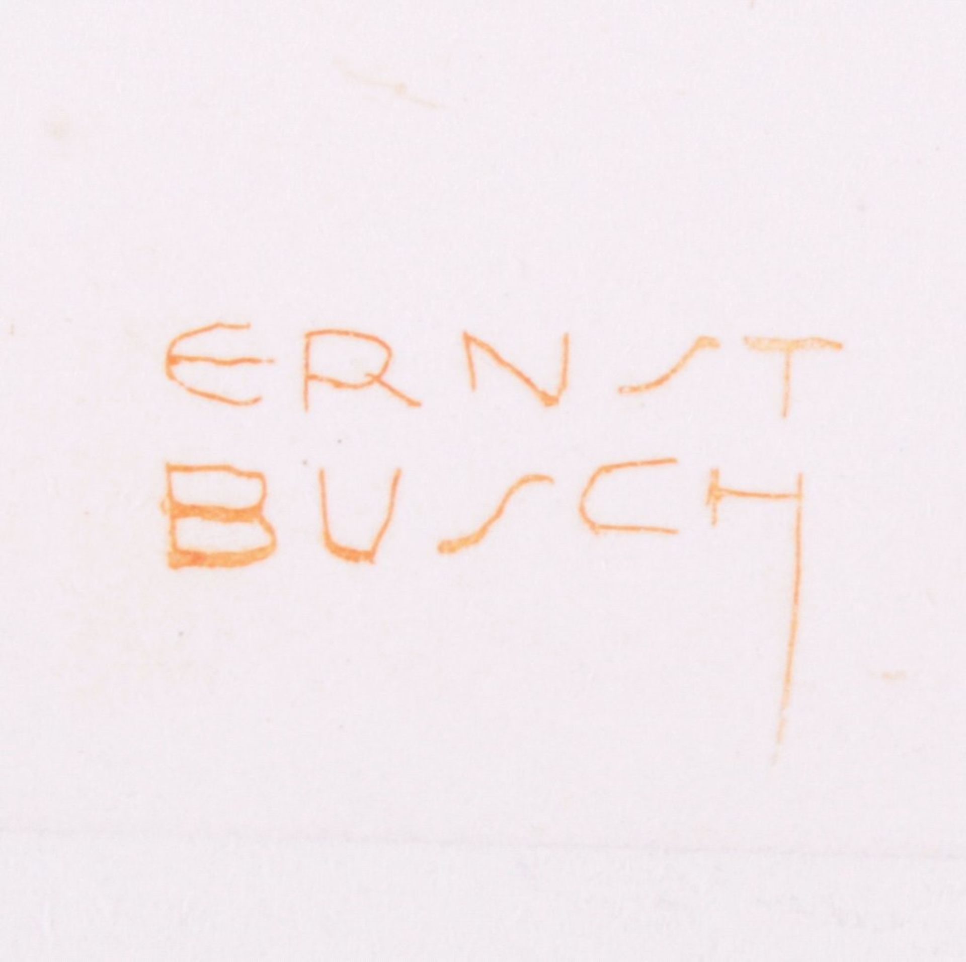 Ernst Busch 1920, Junge Dame auf Hängematte im NegligeRadierung, in der Platte signiert, unten - Bild 3 aus 3