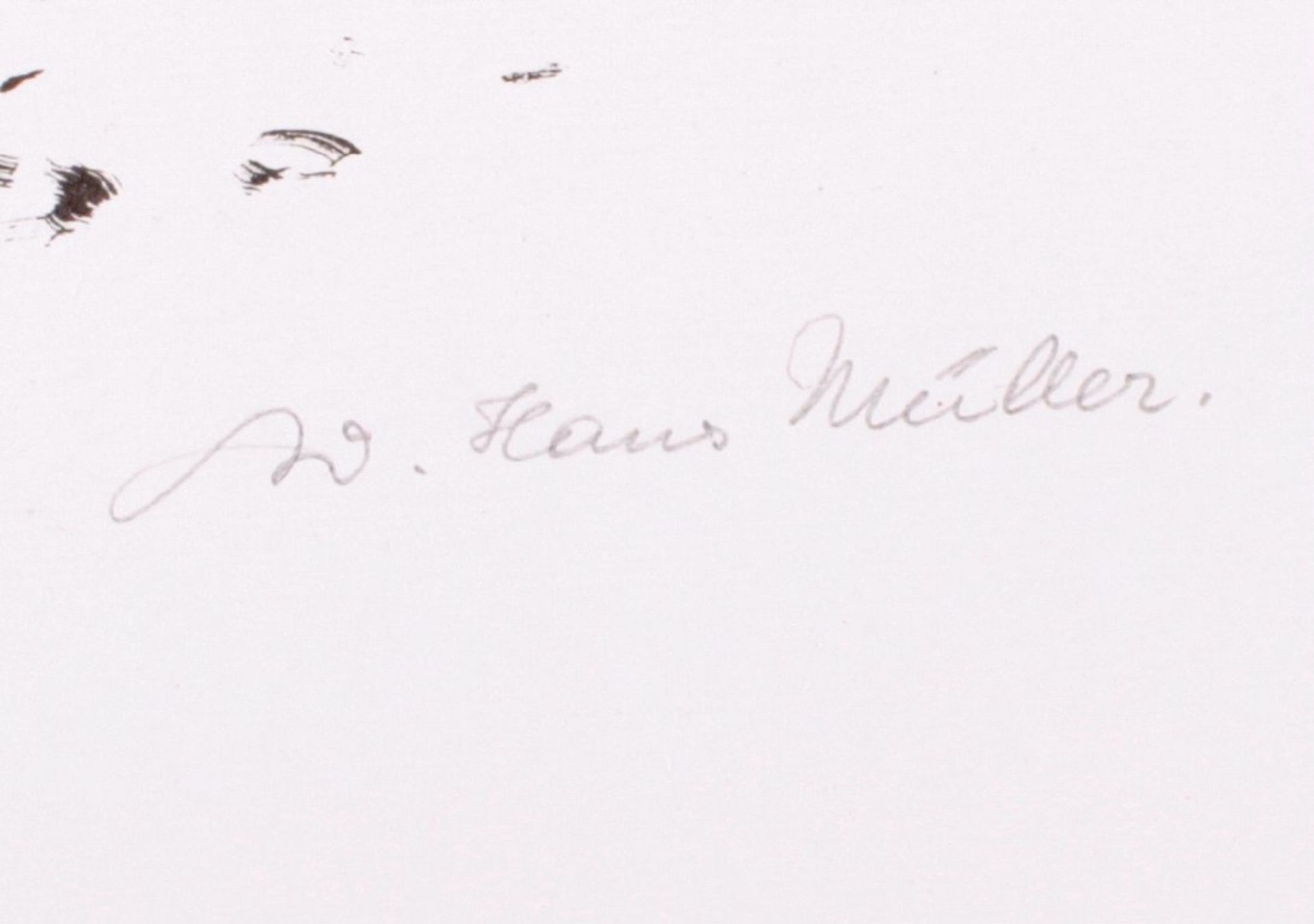 Hans Adolf Müller 1888-1934, Lithographie4/100, in der Platte signiert und datiert, unten - Bild 3 aus 3