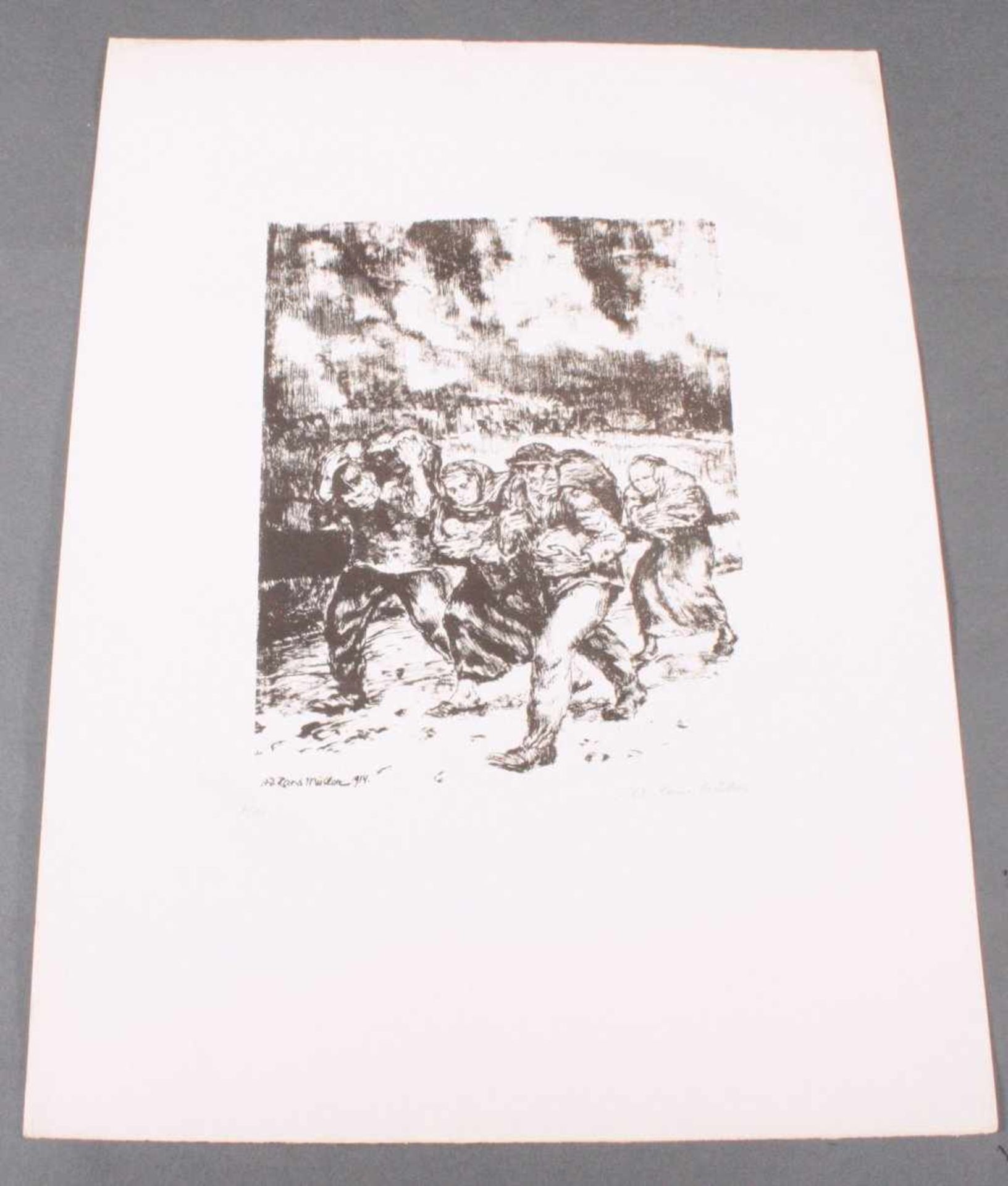 Hans Adolf Müller 1888-1934, Lithographie4/100, in der Platte signiert und datiert, unten