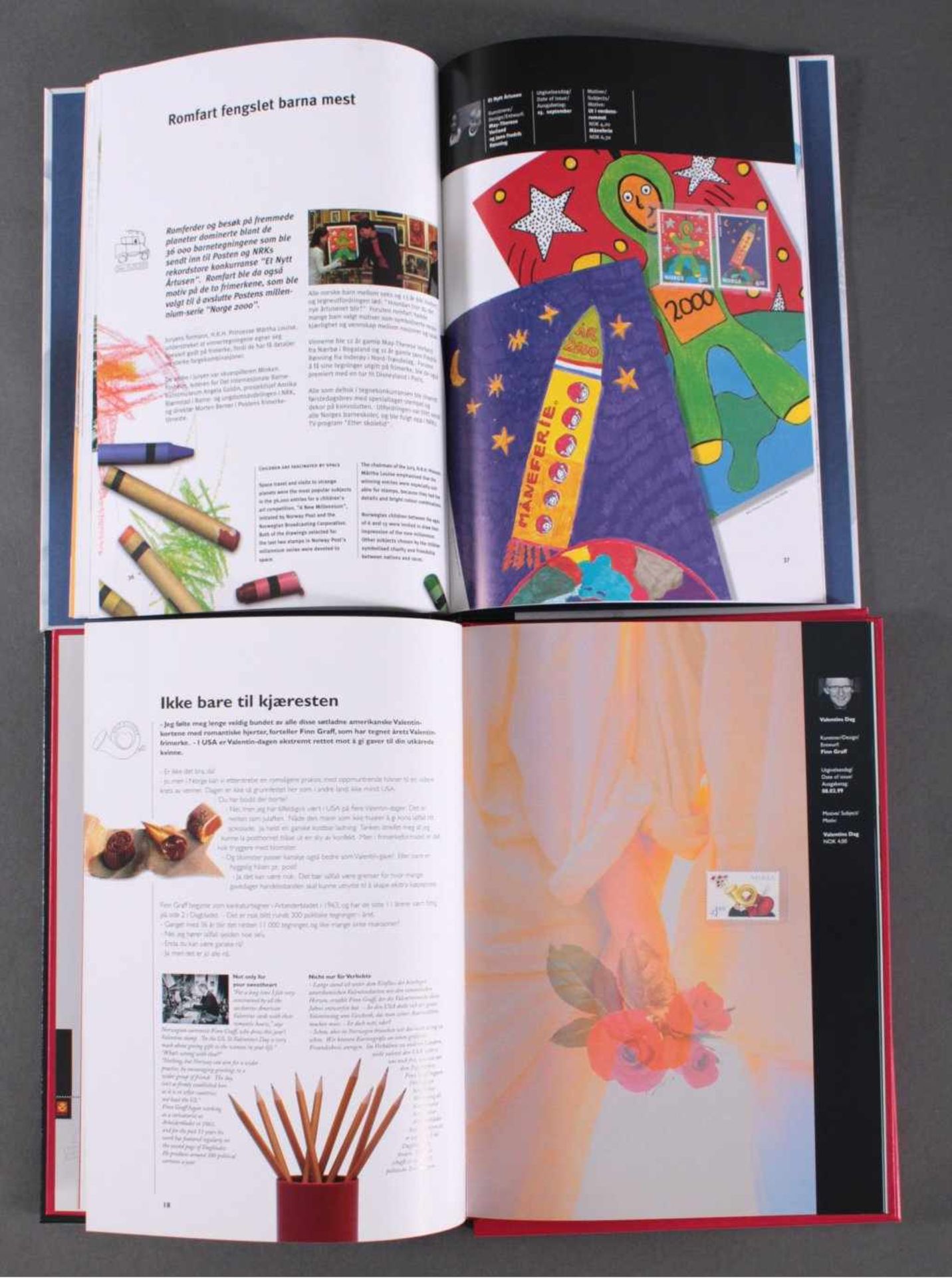 NORWEGEN 1999 und 2000, postfrische Jahrbücher1999 und 2000, je postfrisches Jahrbuch mit - Bild 2 aus 2