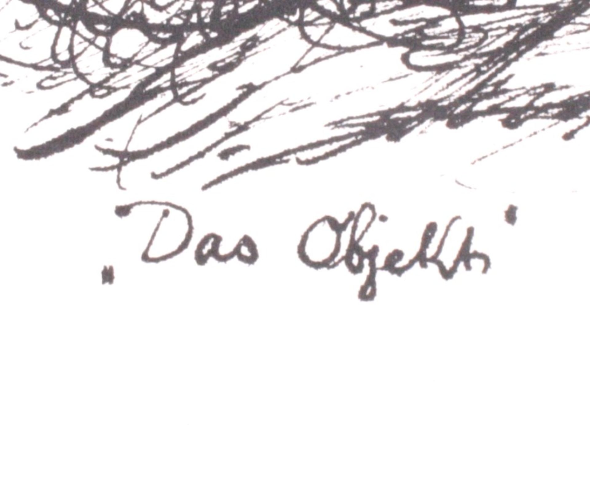 Rolf Hornecker ?-?, Das ObjektGrafik, unten rechts signiert, verso betitelt, ca. 50,5 x - Bild 2 aus 3