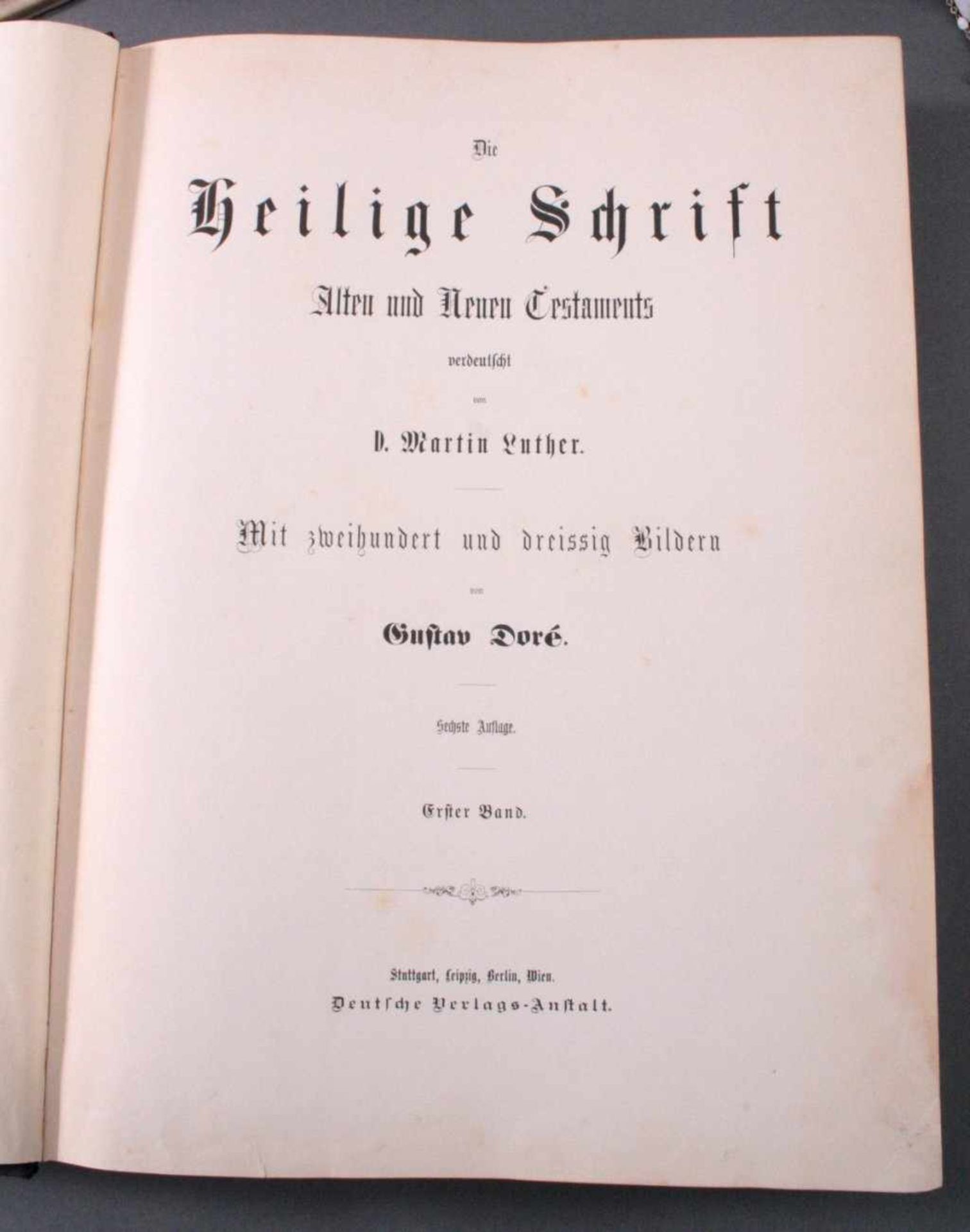 Konvolut ReligiösesDie Heilige Schrift 1. Band, verdeutscht von Martin Luther,mit zweihundert und - Bild 5 aus 6