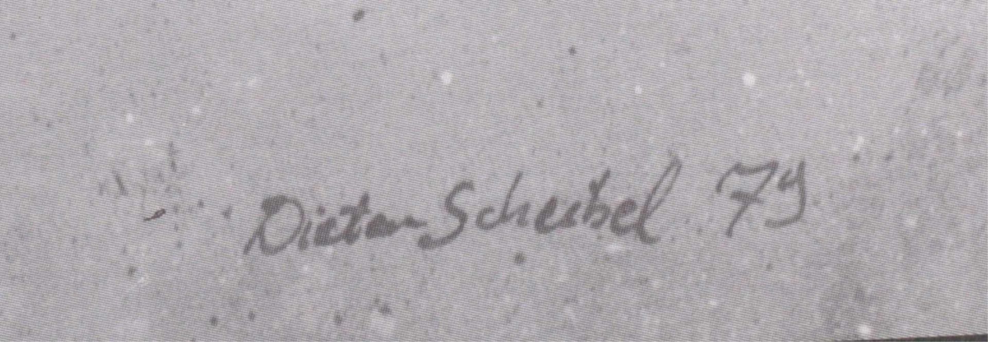 Plakat, Dieter ScheibelUnten rechts mit Bleistift signiert und datiertDieter Scheibel 79, ca. 79 x - Bild 2 aus 2