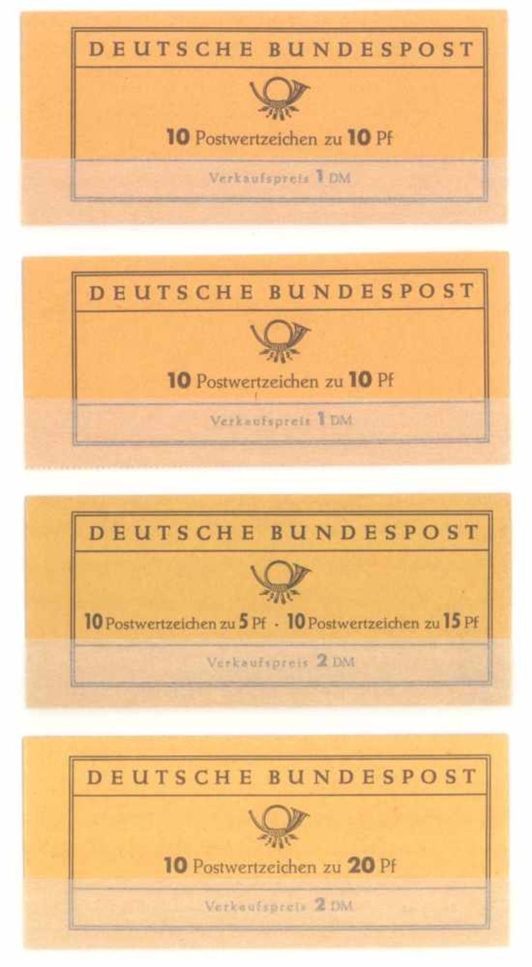 BUND - MARKENHEFTCHEN 1961 - 1965, Katalogwert 270,- Euro9 tadellose postfrische Markenheftchen,