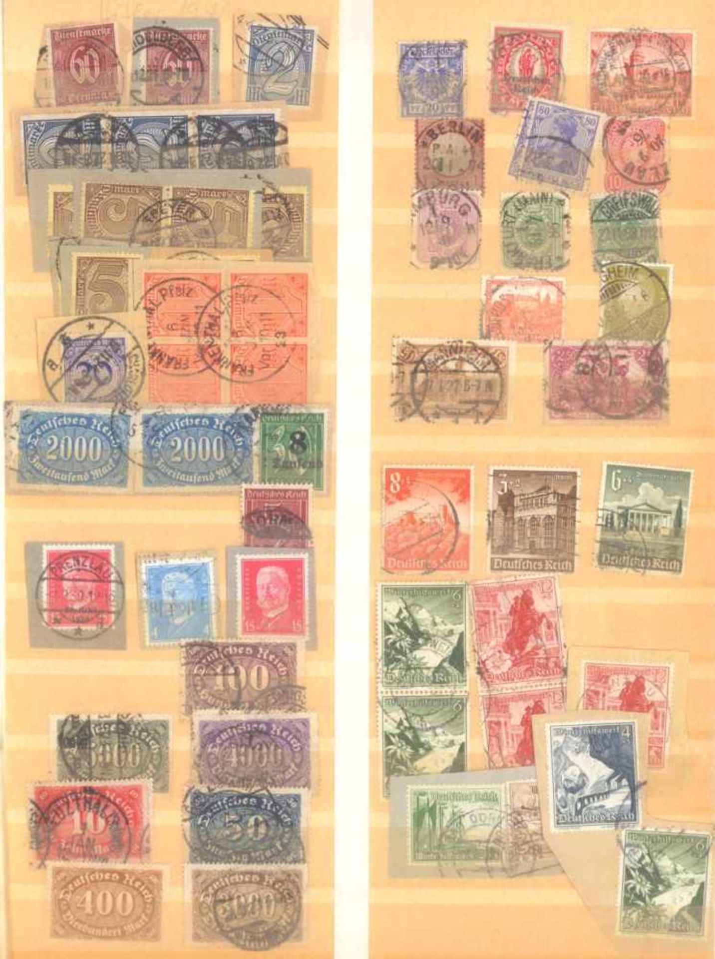 FRANKENTHALER NACHLASSuriger Nachlass mit Briefmarken und Belegen. Dabei DeutschesReich, altes - Image 13 of 46