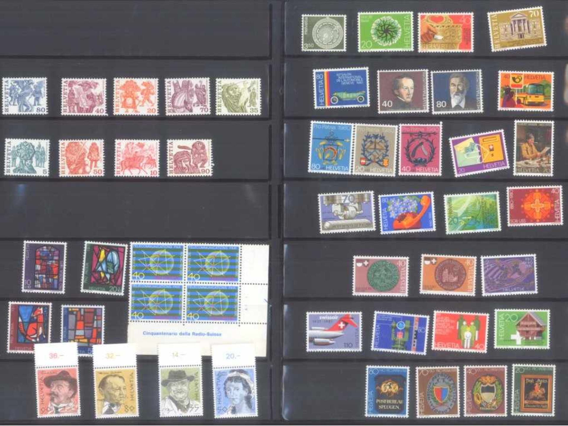 SCHWEIZ, NOMINALPOSTEN mit 278,- SCHWEIZER FRANKENSammlung von postfrischen Marken vorwiegend der - Image 4 of 10