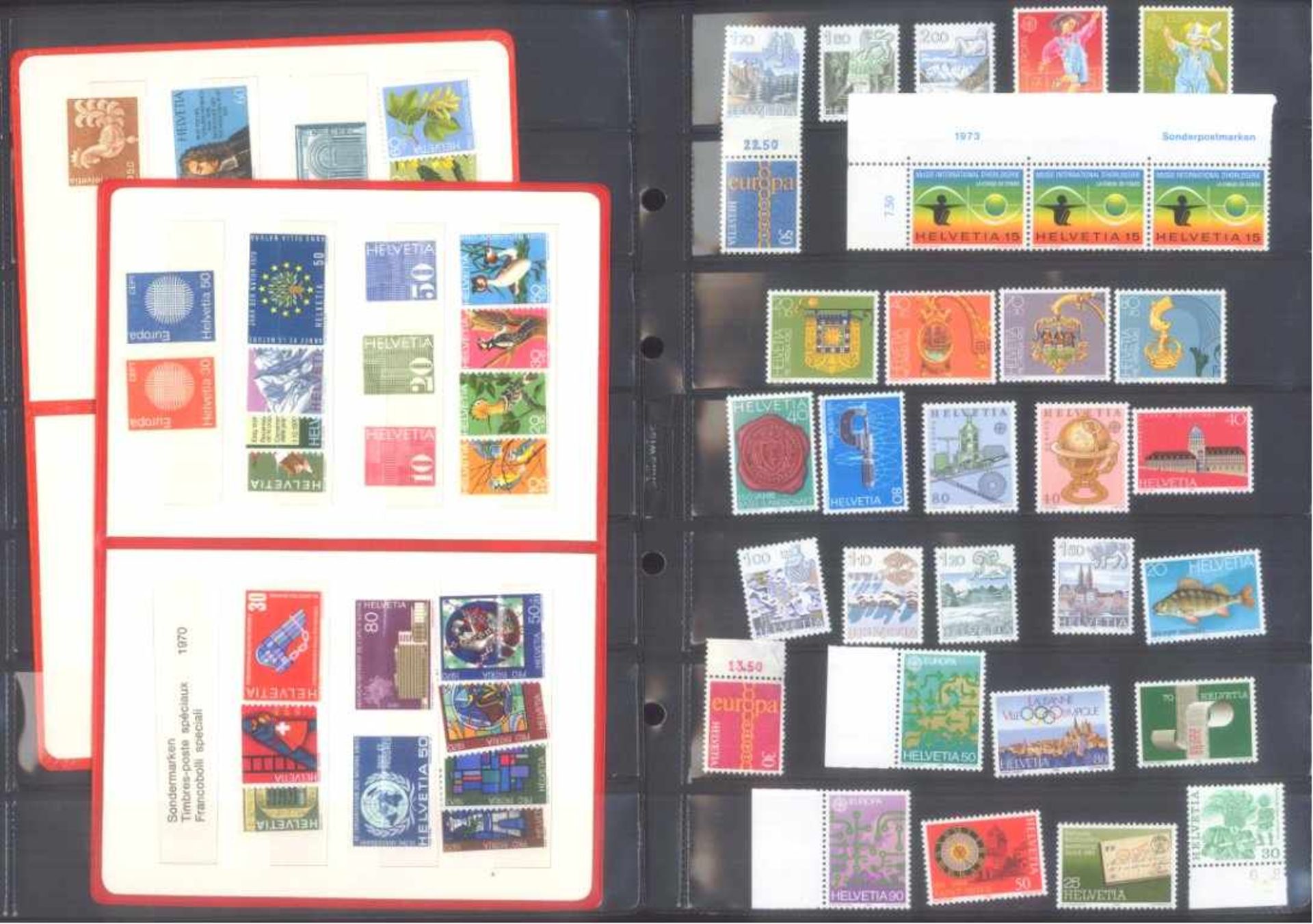 SCHWEIZ, NOMINALPOSTEN mit 278,- SCHWEIZER FRANKENSammlung von postfrischen Marken vorwiegend der - Image 5 of 10