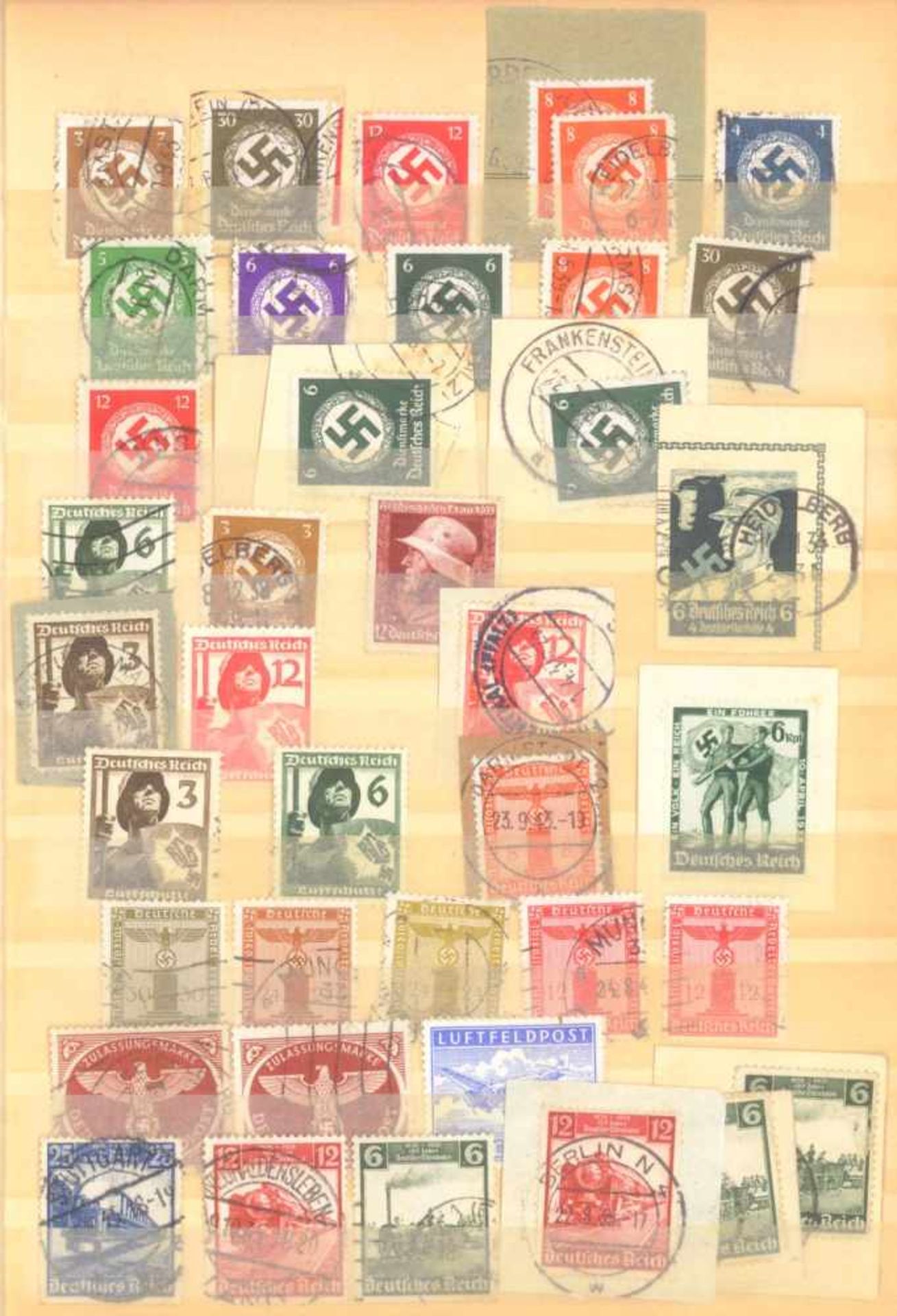 FRANKENTHALER NACHLASSuriger Nachlass mit Briefmarken und Belegen. Dabei DeutschesReich, altes - Image 19 of 46