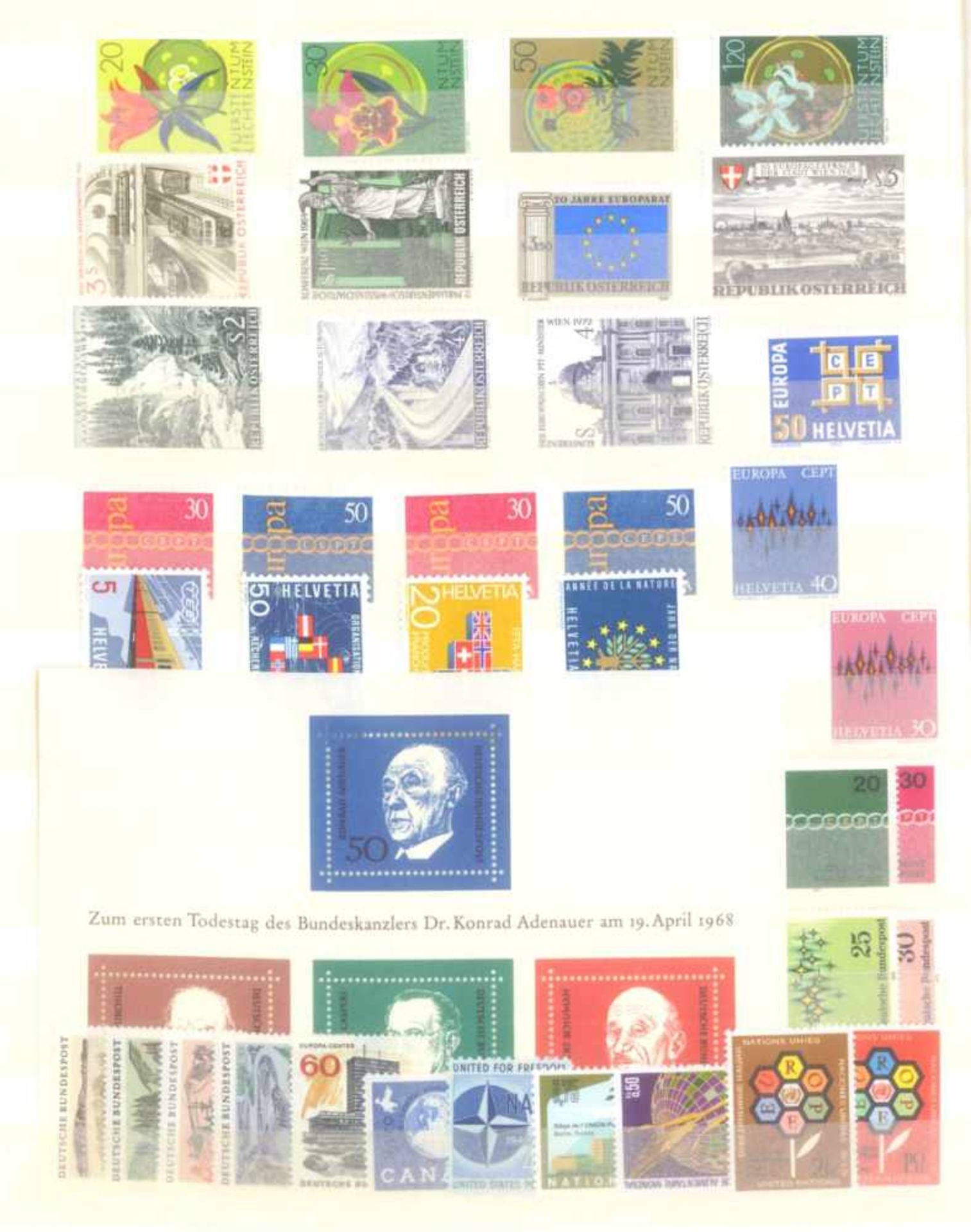 EURROPA CEPT mit SPANISCH - ANDORRA 1972saubere postfrische Sammlung auf Steckseiten mit CEPT, - Image 16 of 16