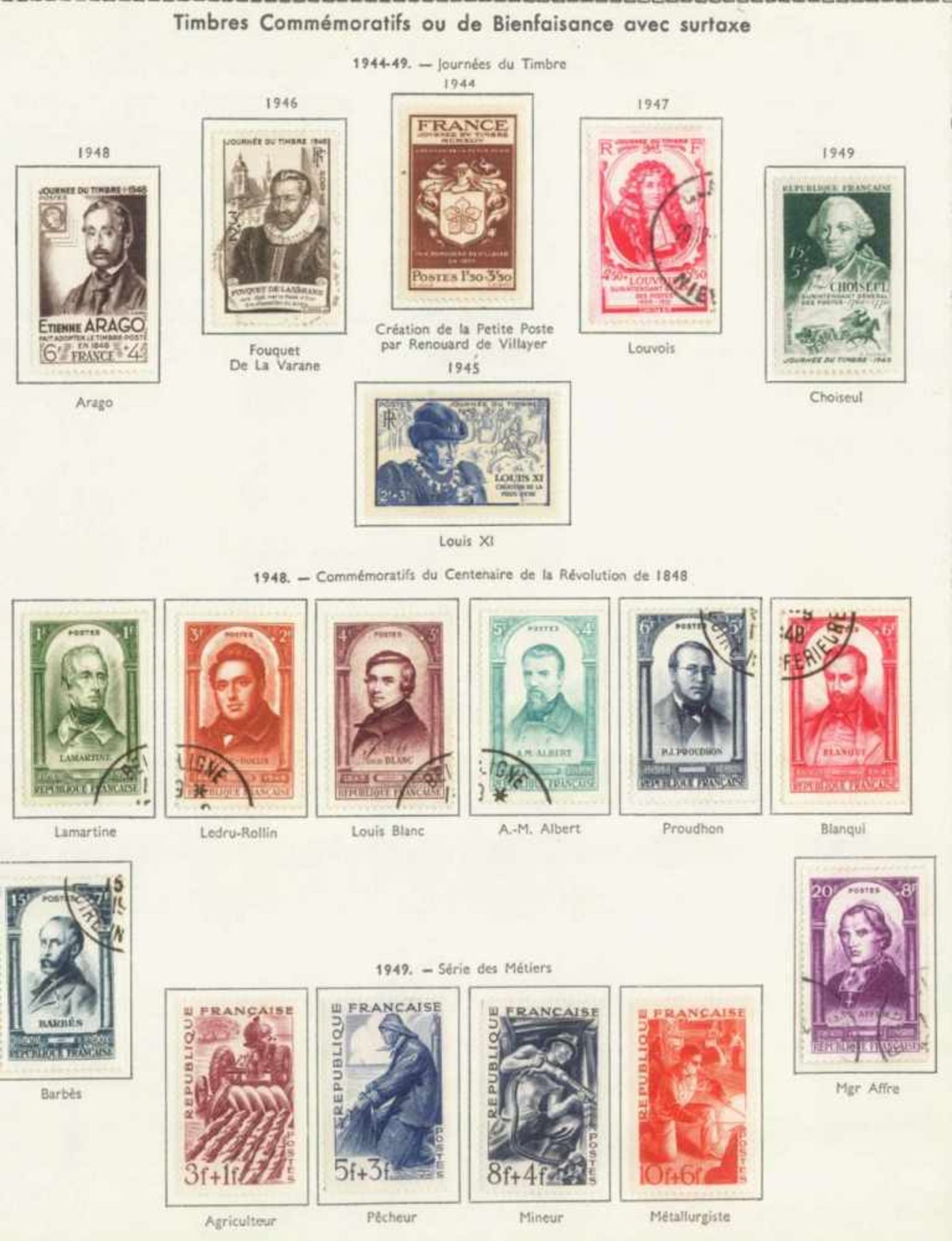 FRANKREICH 1849-1961schöne Sammlung im französischem Falz - Vordruckalbum (HenriThiaude Paris). - Image 22 of 37
