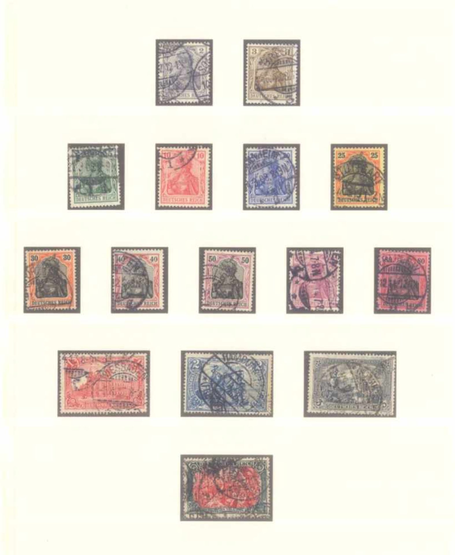 DEUTSCHES REICH - Kaiserreich 1875-1920gestempelte Sammlung bis beginnende Inflation in LINDNERT- - Image 4 of 7