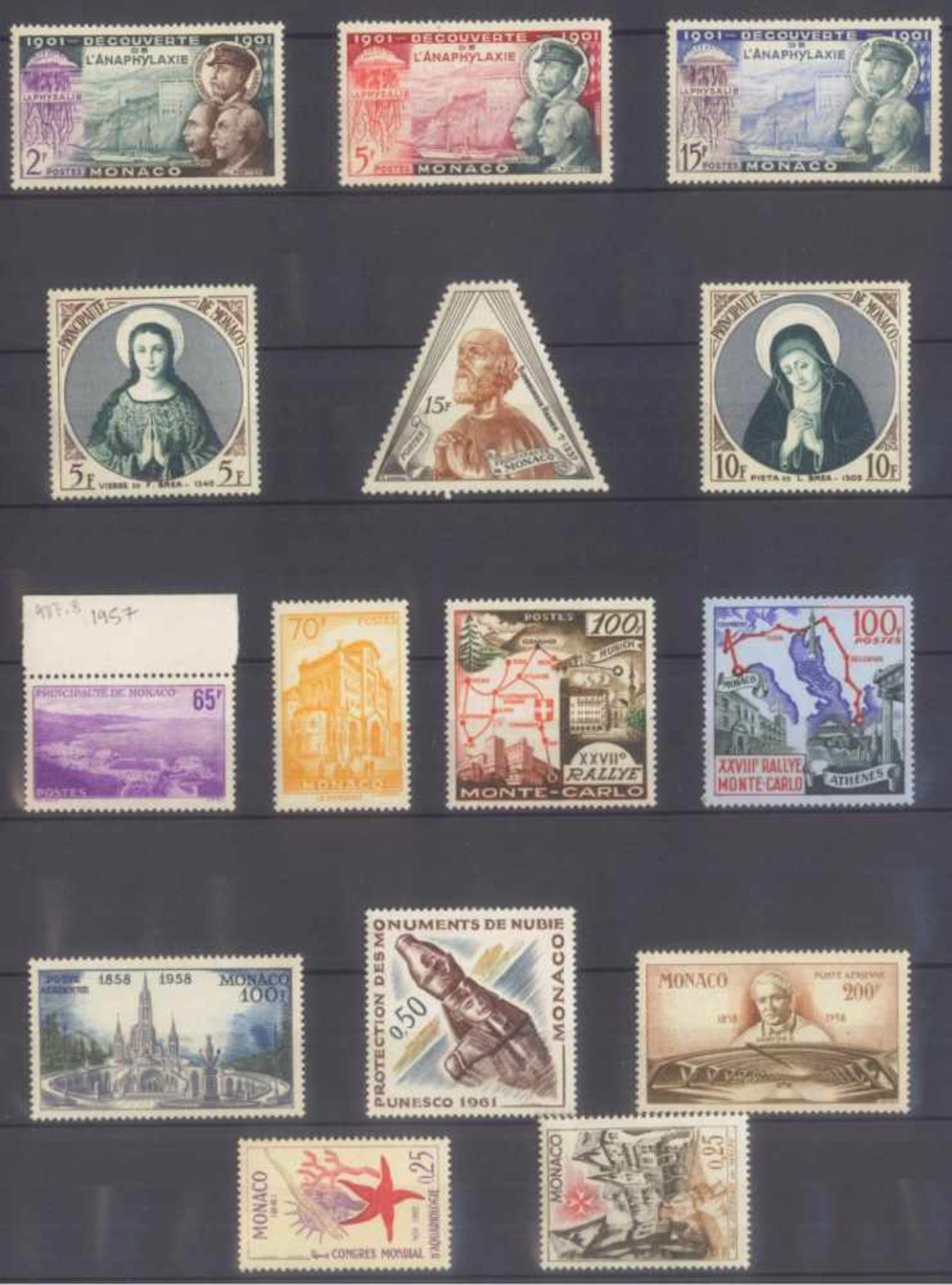 MONACO 1953-1989, Katalogwert 970,- Europostfrische Sammlung hauptteilig von 1962 bis 1981 mitvielen - Image 7 of 13