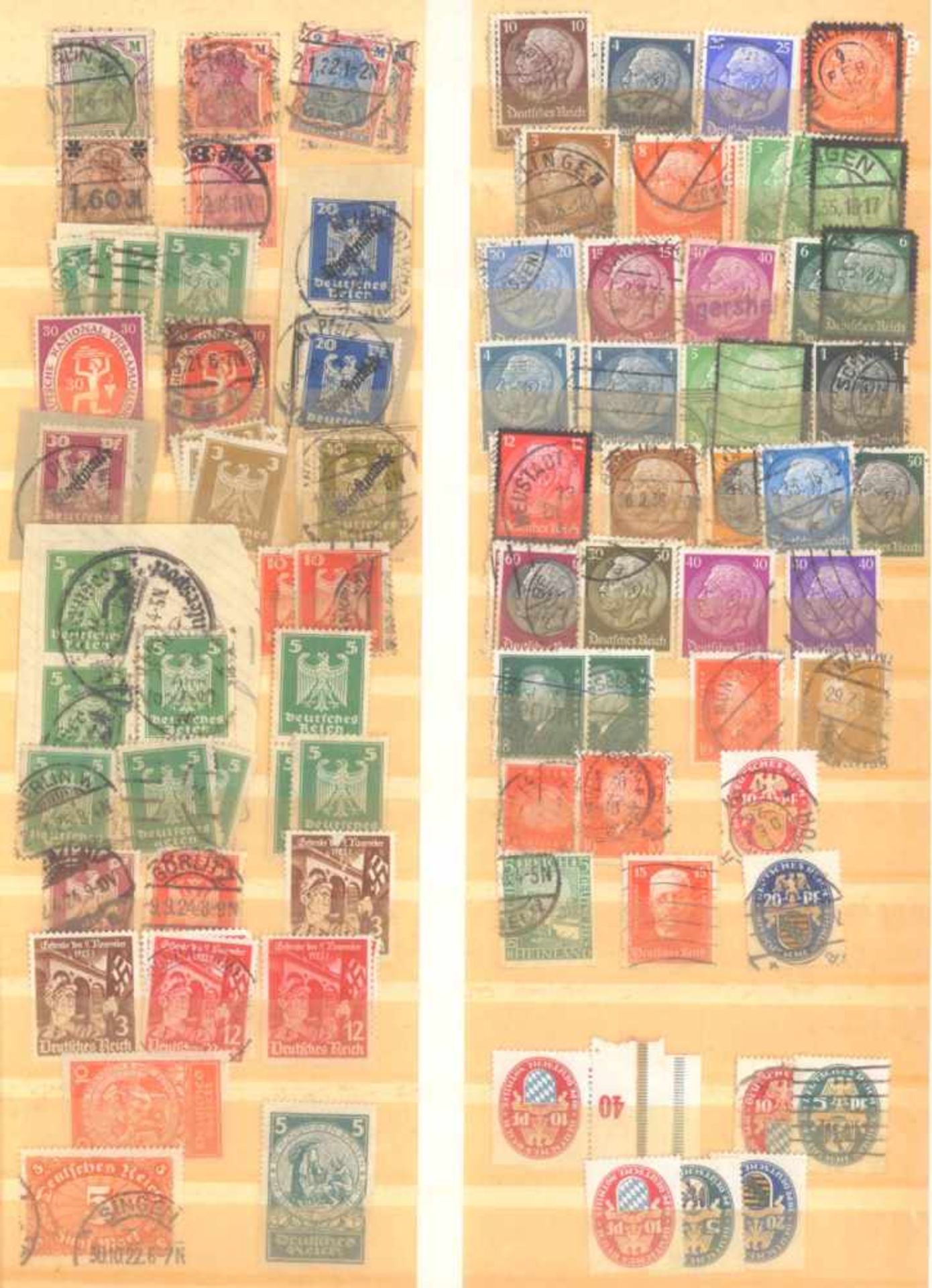 FRANKENTHALER NACHLASSuriger Nachlass mit Briefmarken und Belegen. Dabei DeutschesReich, altes - Image 7 of 46