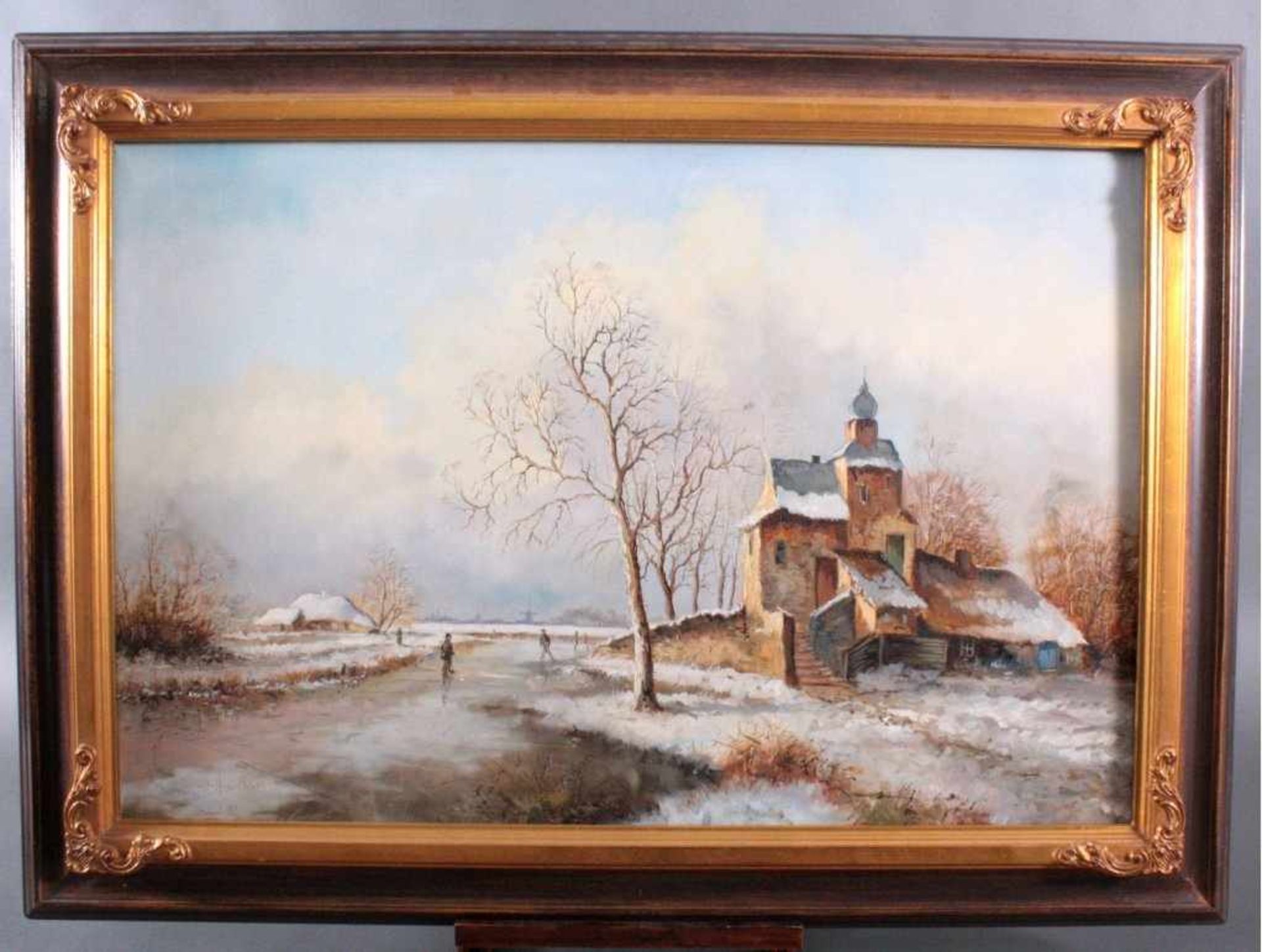 Mulder ?-?, Winterliche LandschaftÖl auf Leinwand gemalt, links unten signiert,gerahmt, ca. 60 ×