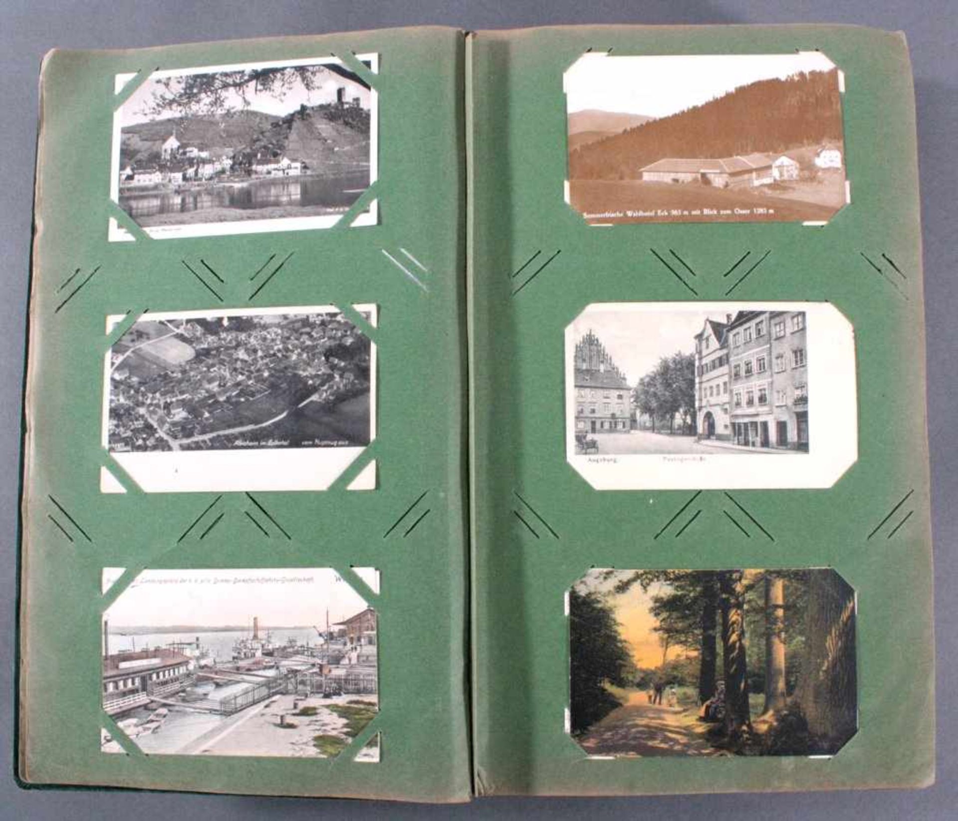 Prall gefülltes Album mit ca. 390 PostkartenBunte Mischung größtenteils um 1920/30 und älter, - Image 4 of 16