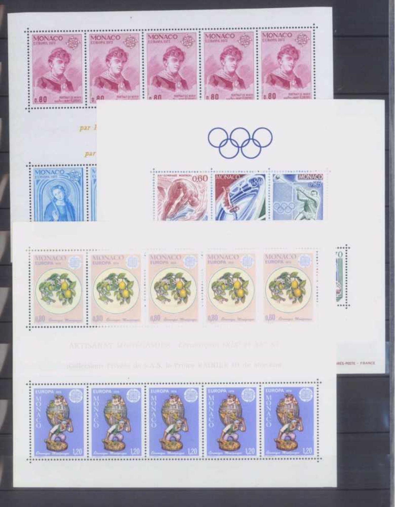 MONACO 1953-1989, Katalogwert 970,- Europostfrische Sammlung hauptteilig von 1962 bis 1981 mitvielen - Image 2 of 13