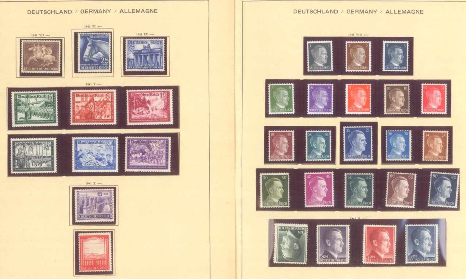 III. REICH 1934 bis 1945, mit OSTROPA - BlockSammlung auf alten Schaubekblättern, Erhaltungen - Bild 9 aus 17