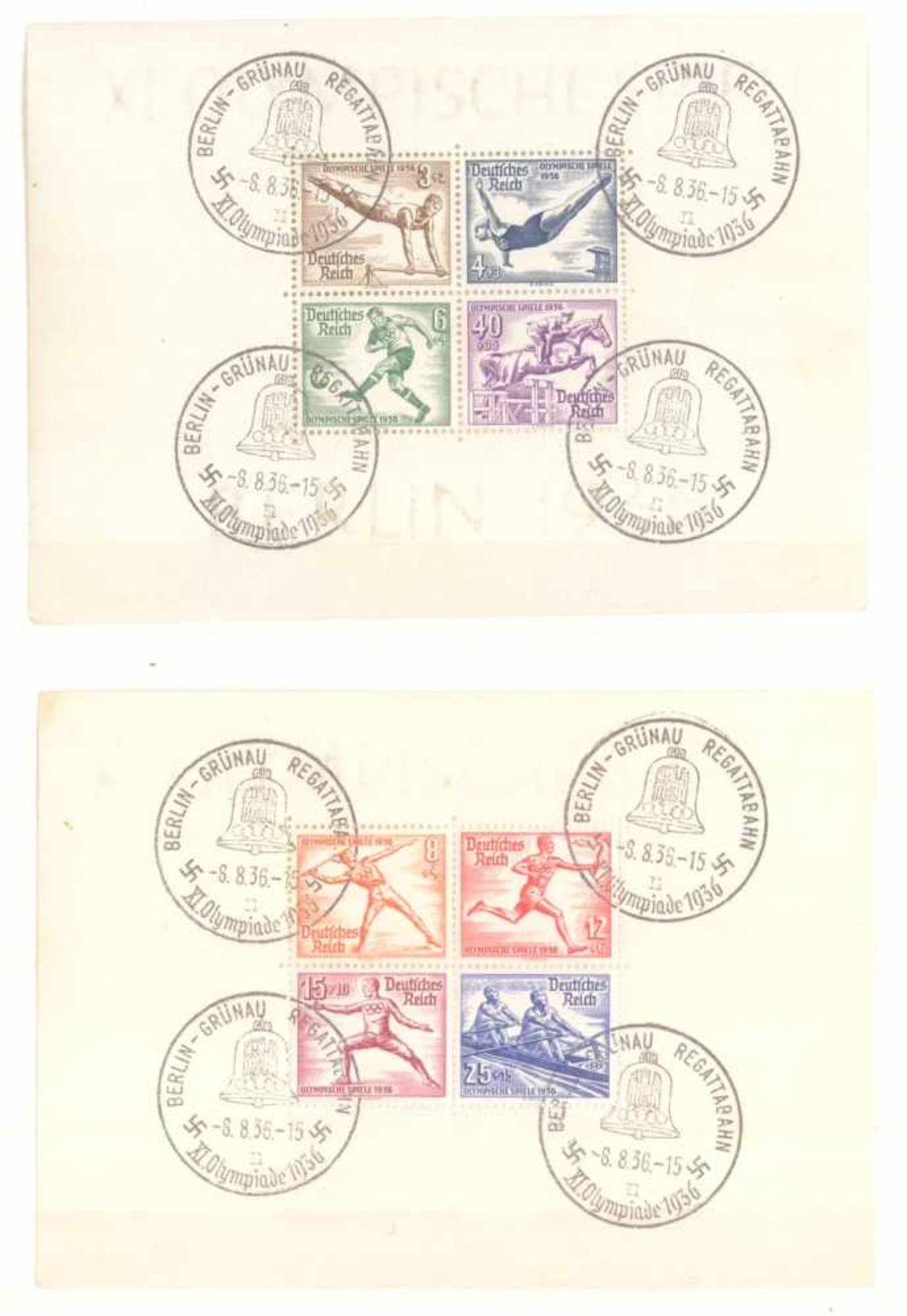 III. REICH 1934 bis 1945, mit OSTROPA - BlockSammlung auf alten Schaubekblättern, Erhaltungen - Image 15 of 17