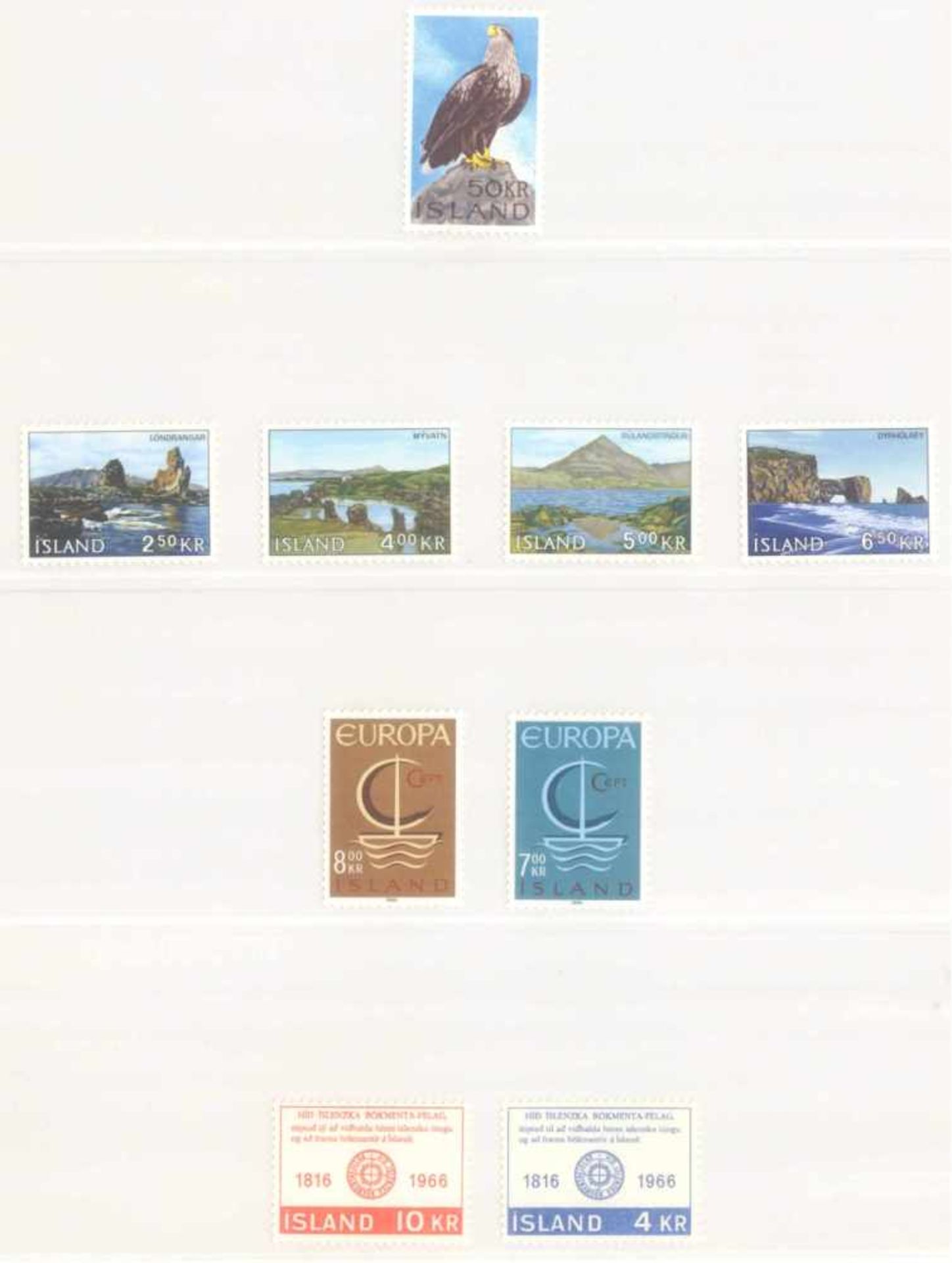 ISLAND 1959-1995, Katalogwert 750,- Euro.komplette postfrische Sammlung bis Block 18 in SAFE -Dual- - Image 2 of 11