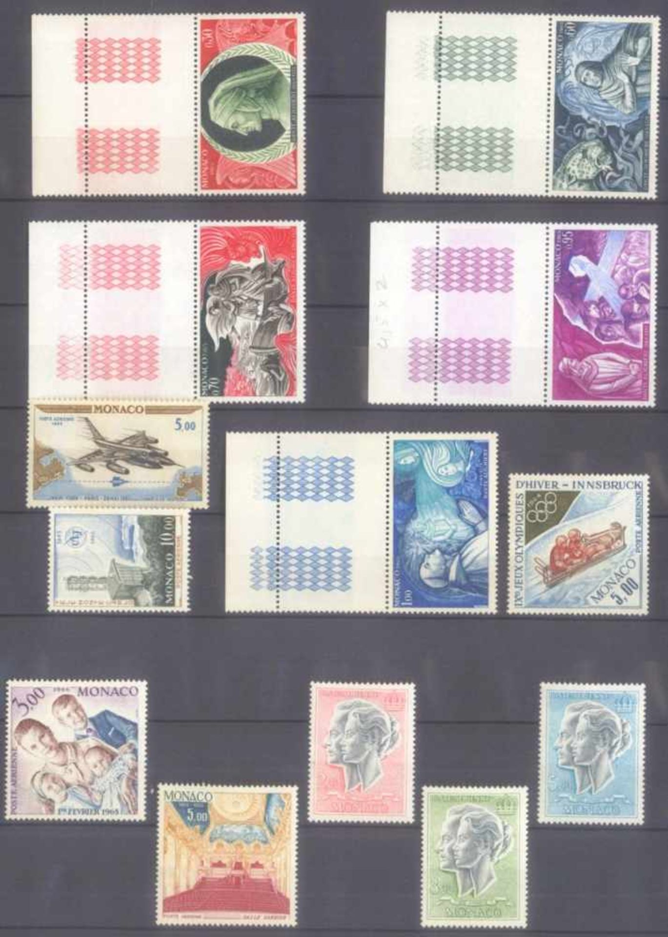 MONACO 1953-1989, Katalogwert 970,- Europostfrische Sammlung hauptteilig von 1962 bis 1981 mitvielen - Image 8 of 13