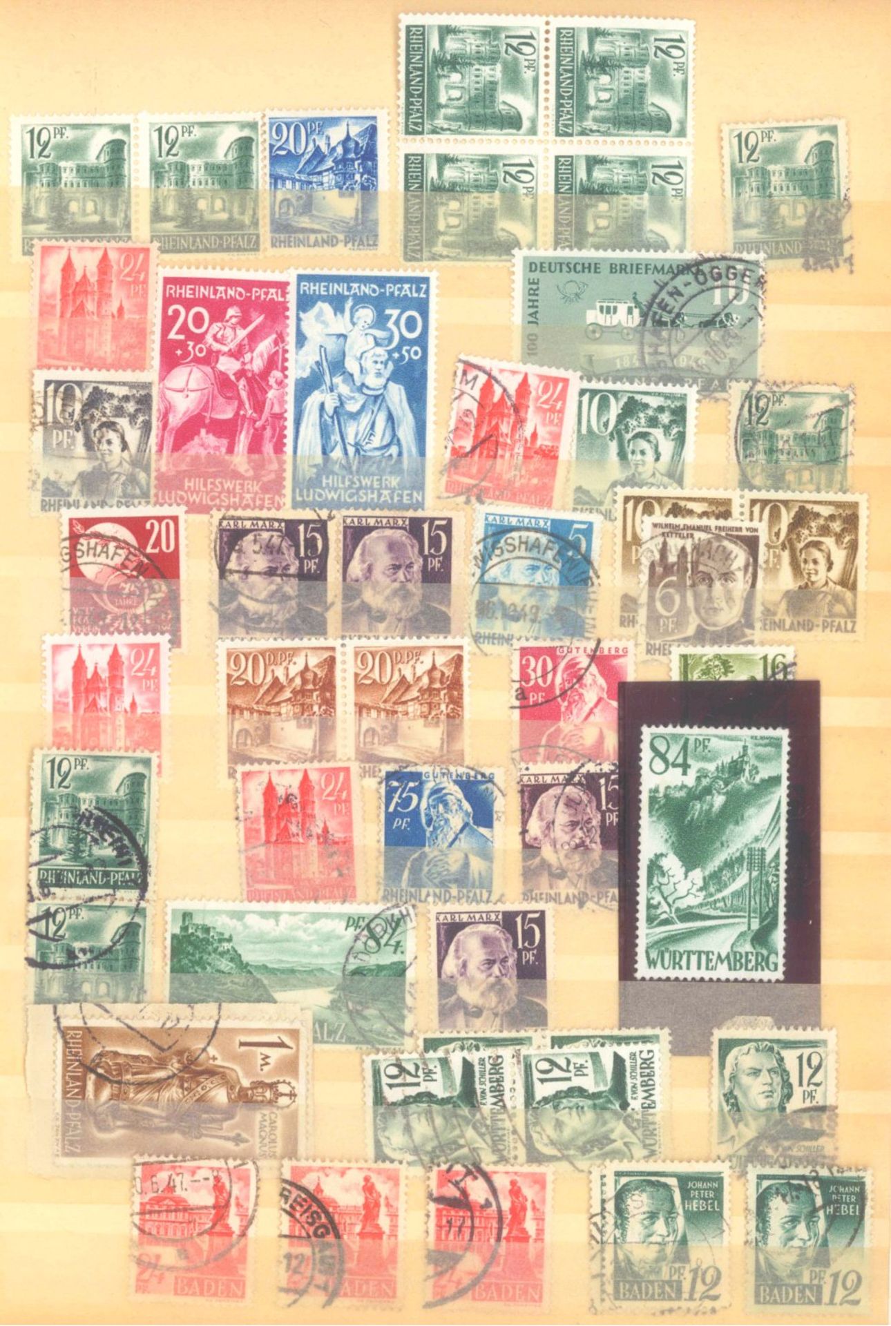 FRANKENTHALER NACHLASSuriger Nachlass mit Briefmarken und Belegen. Dabei DeutschesReich, altes - Bild 25 aus 46