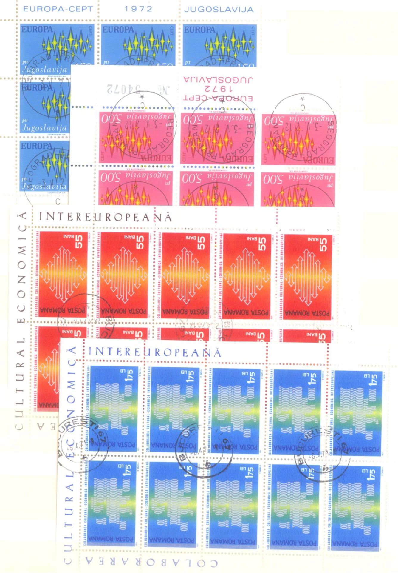 EURROPA CEPT mit SPANISCH - ANDORRA 1972saubere gestempelte Sammlung auf Steckseiten mit CEPT, - Bild 4 aus 13